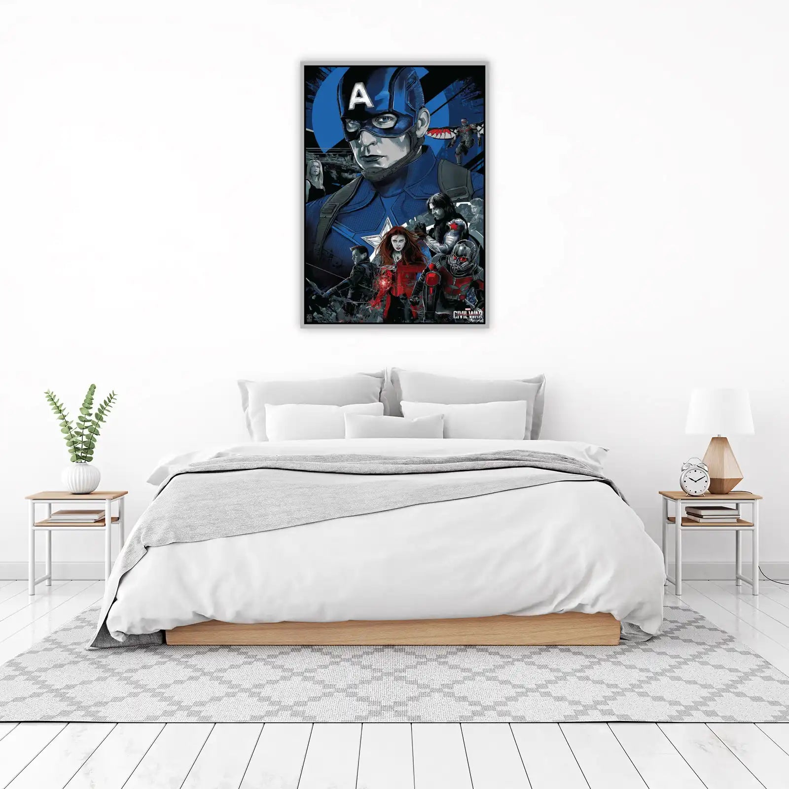 Captain America Civil War Poster Wall Art