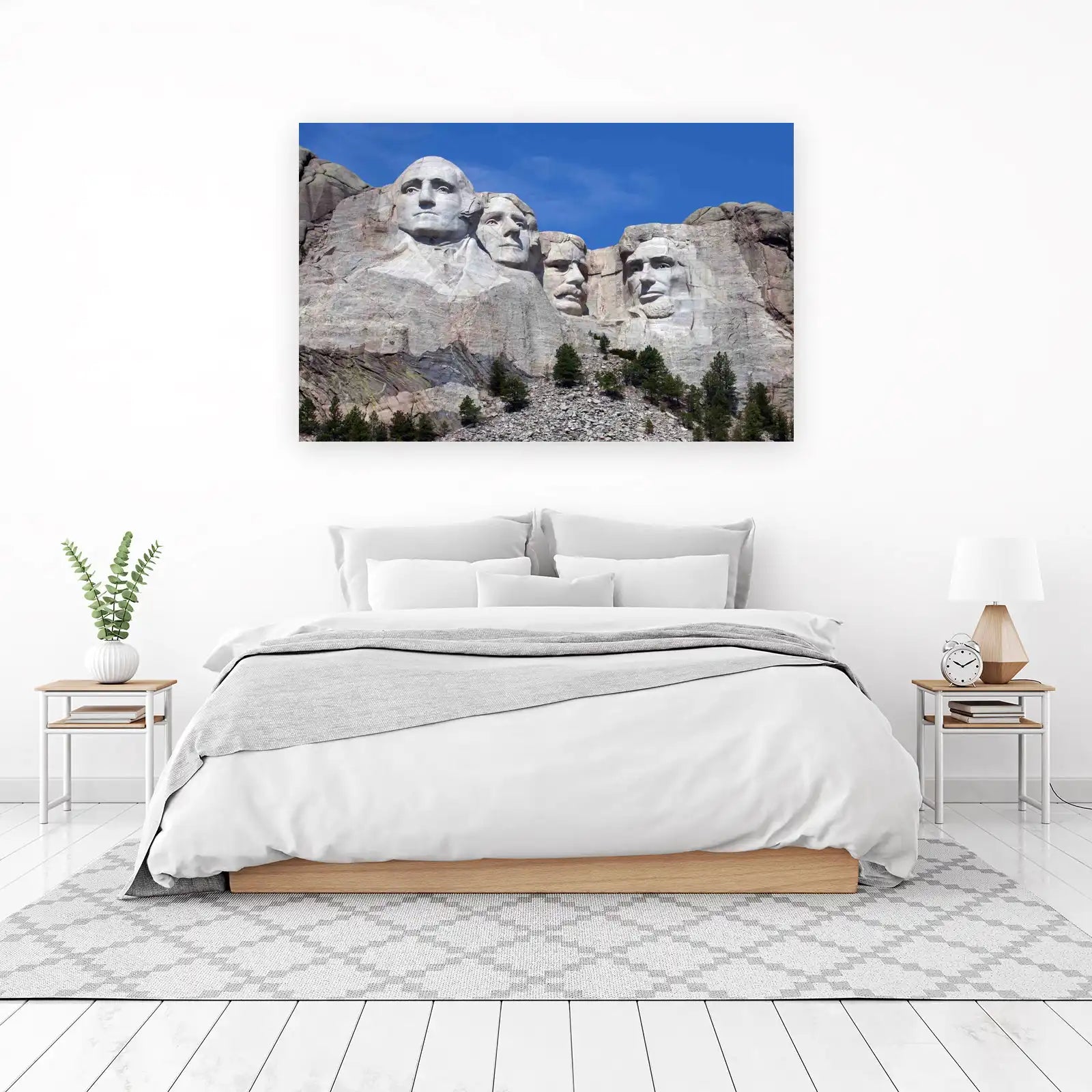 Majestic Mount Rushmore Faces Wall Art