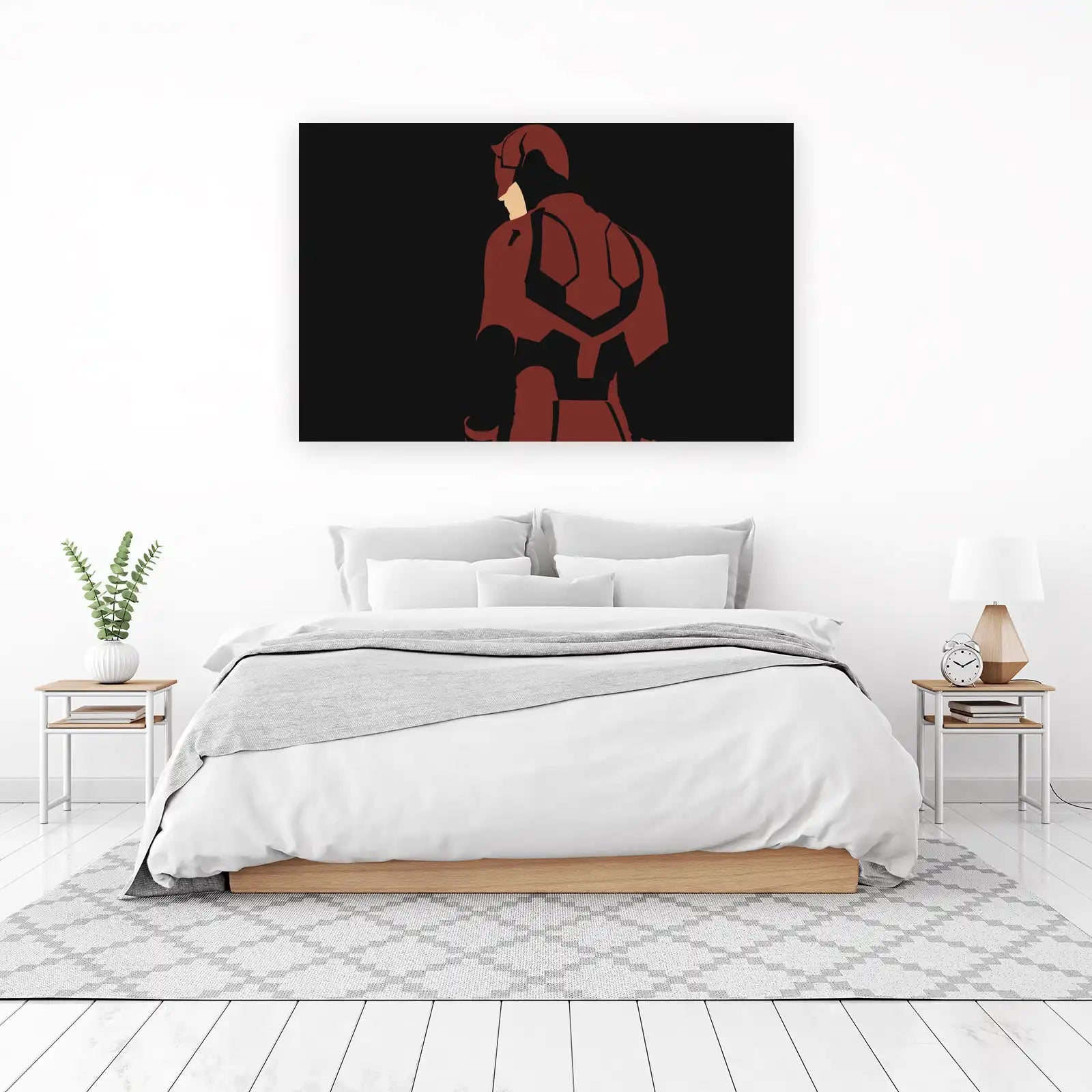 Minimalist Daredevil Back View Wall Art