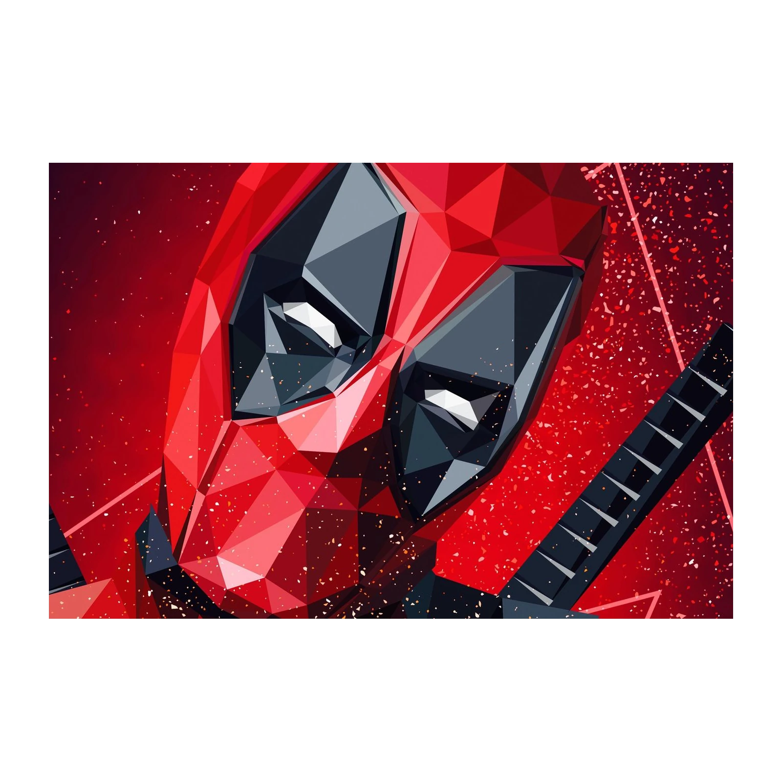 Geometric Deadpool Pop Art Wall Art