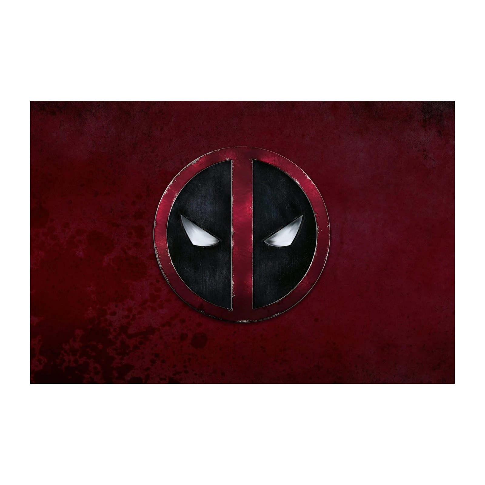 Deadpool Logo Dark Grunge Wall Art
