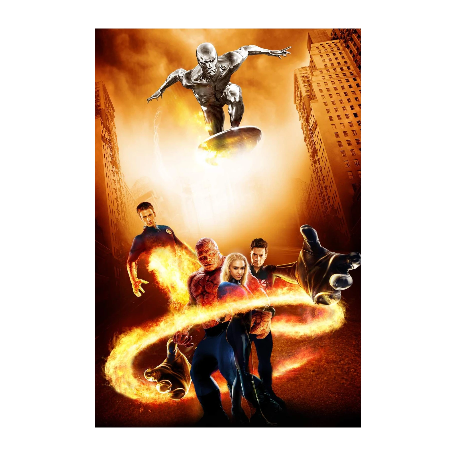 Fantastic Four & Silver Surfer Epic Wall Art