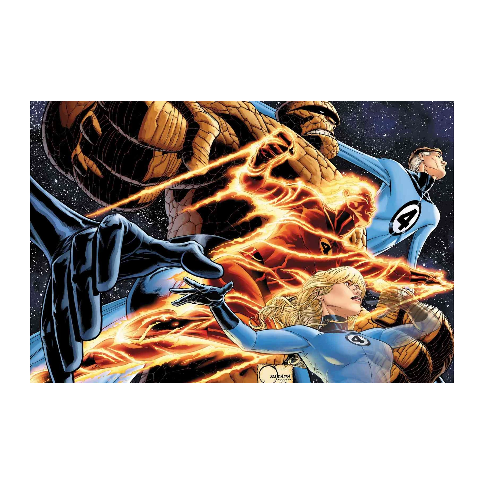 Fantastic Four Cosmic Action Wall Art