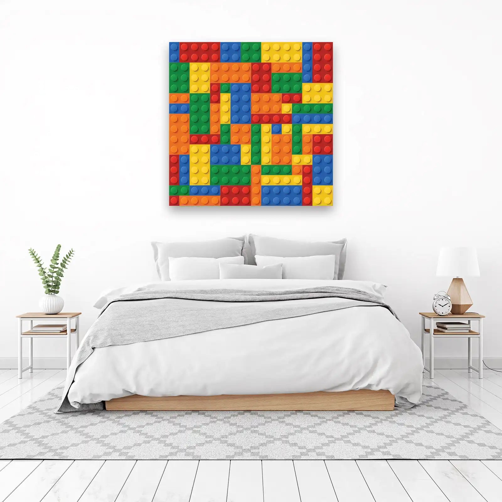 Colorful Building Blocks Wall Art
