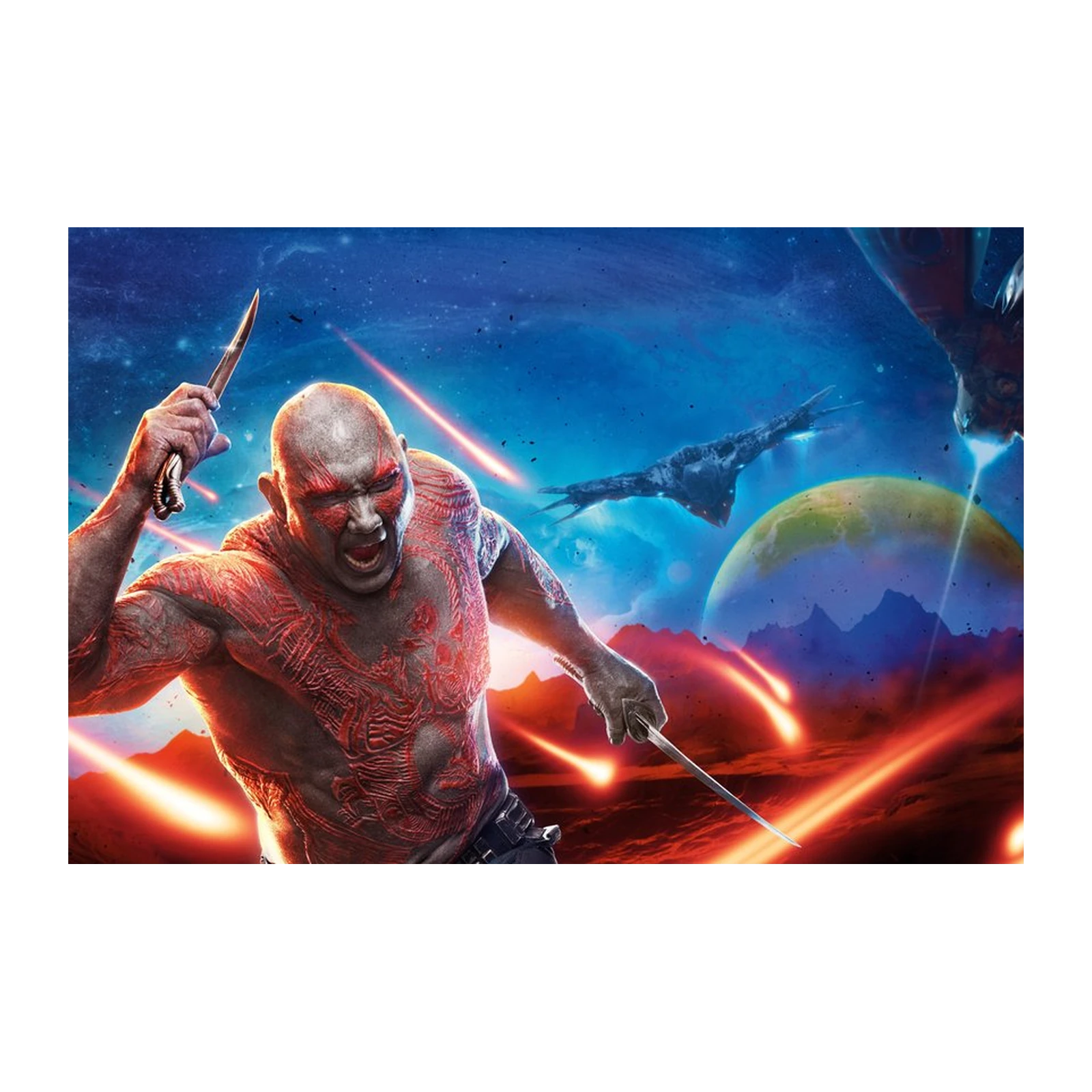 Drax the Destroyer Space Battle Wall Art