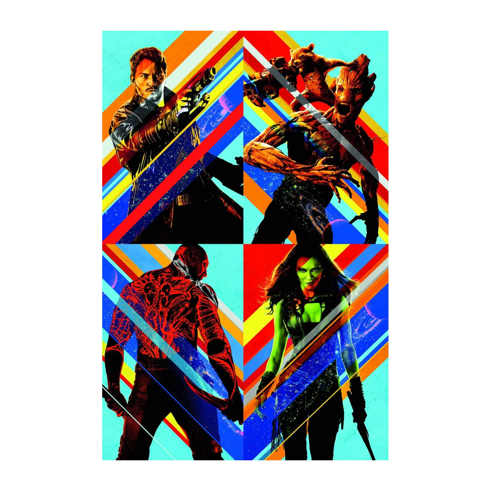Guardians of the Galaxy Character Collage Wall Art
