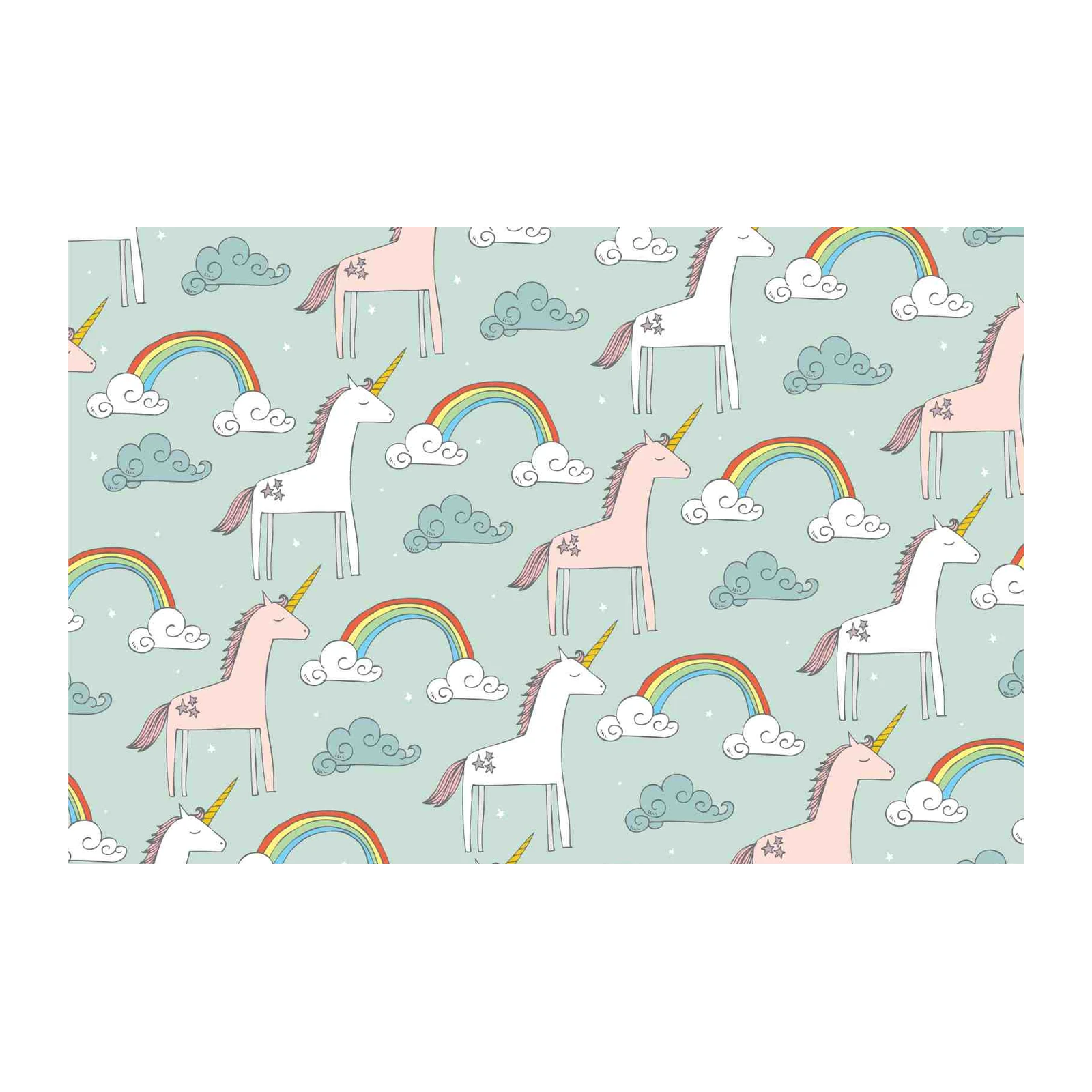 Whimsical Unicorn & Rainbow Wall Art