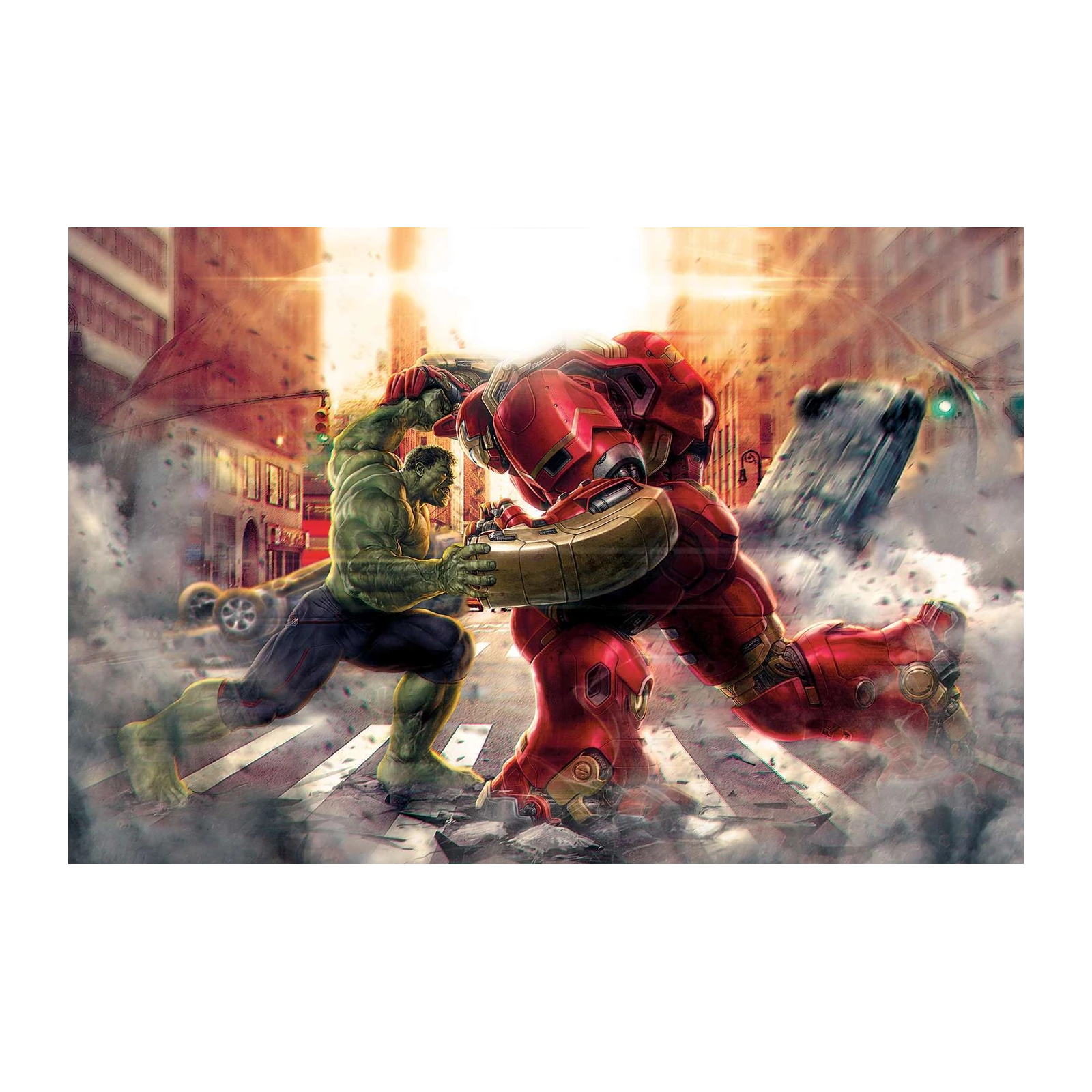 Hulk vs Iron Man Hulkbuster Wall Art