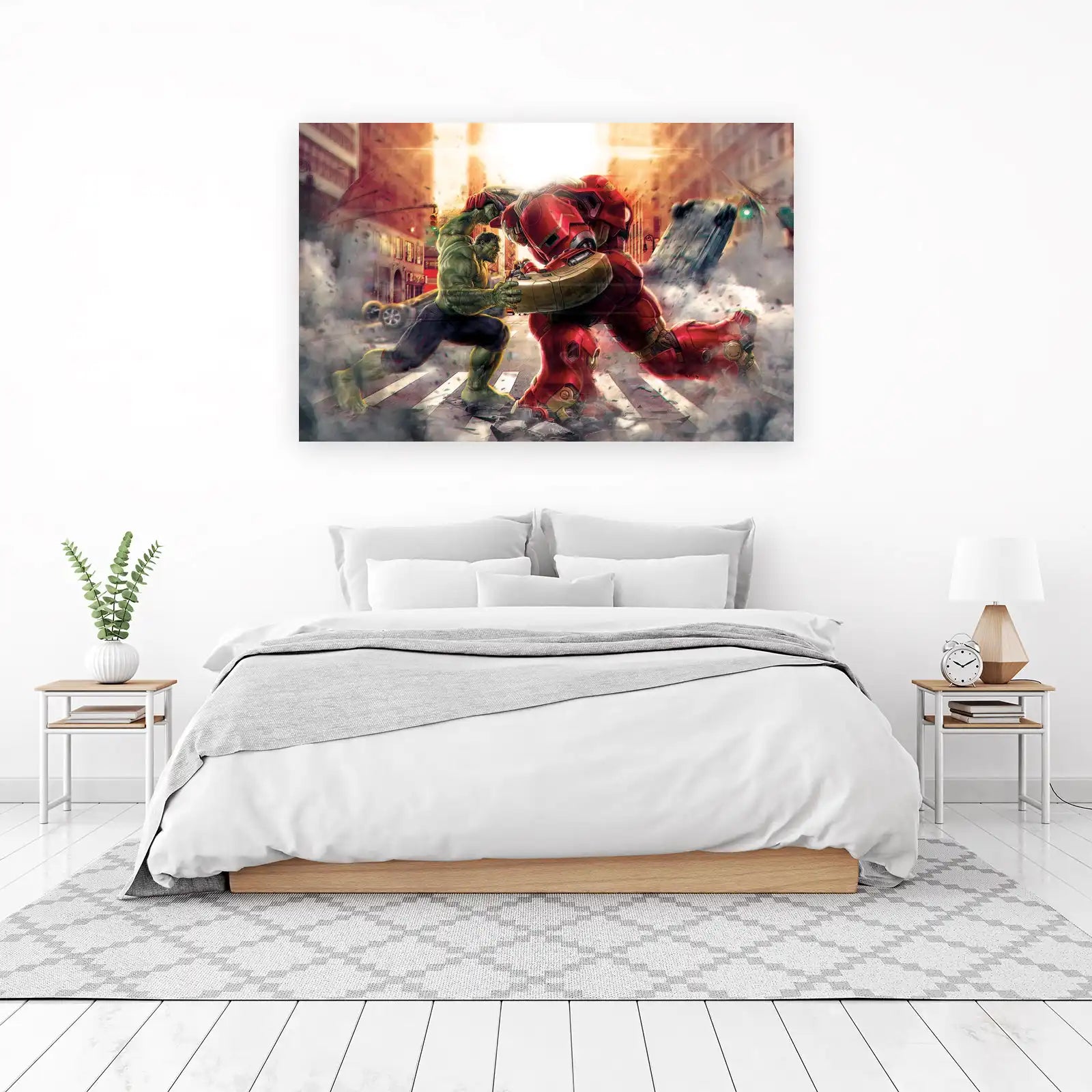 Hulk vs Iron Man Hulkbuster Wall Art