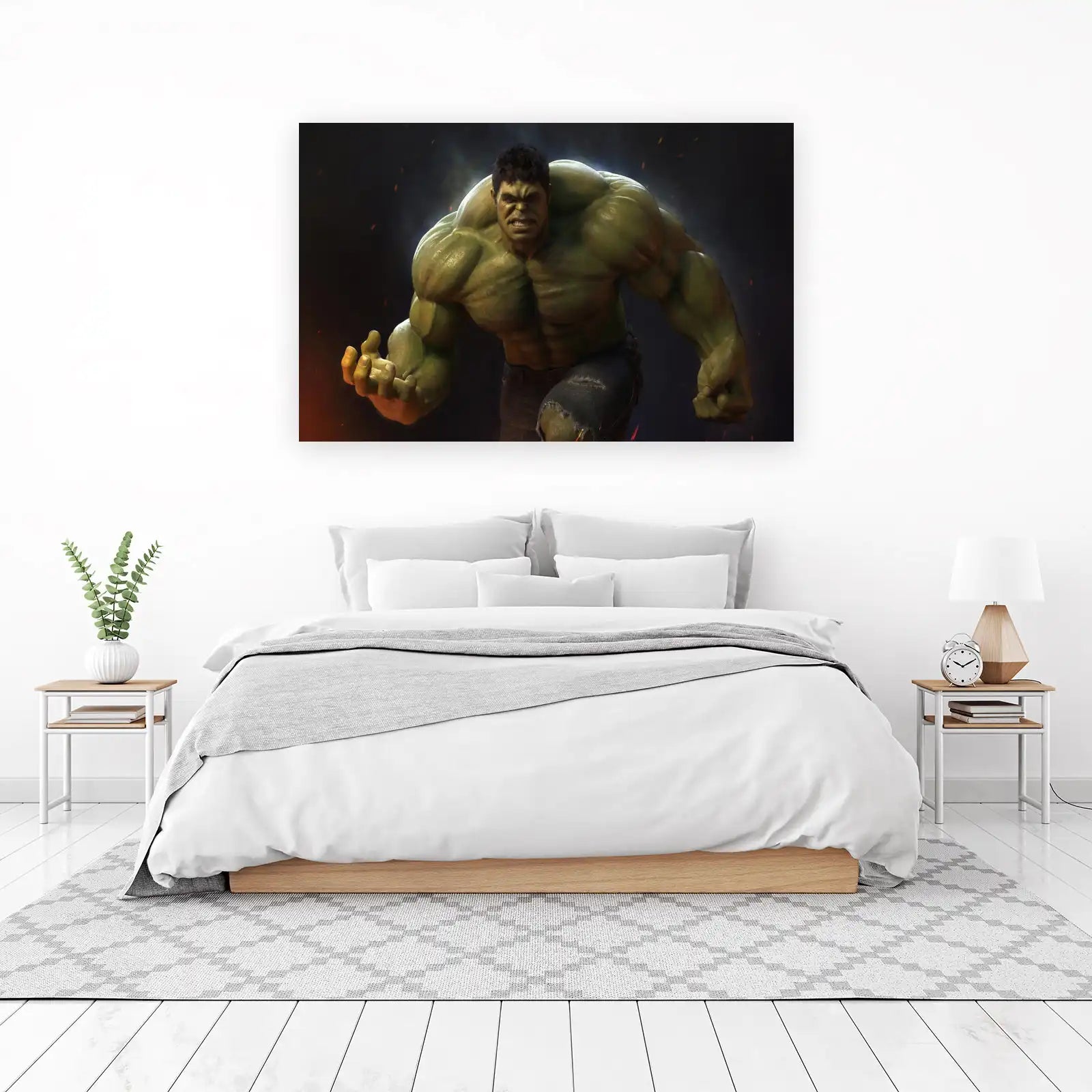 The Incredible Hulk Menacing Pose Wall Art