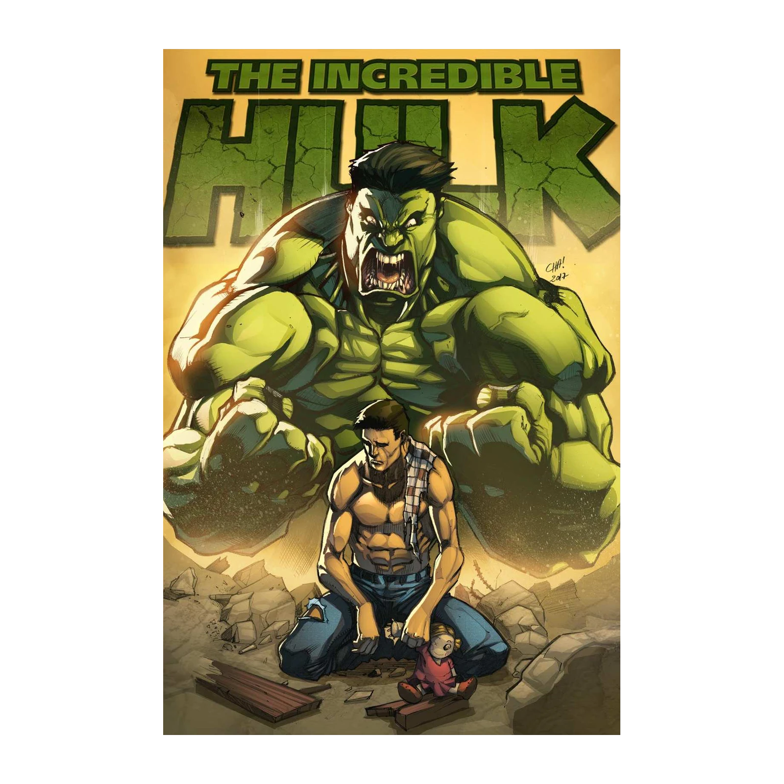 Incredible Hulk Smash Wall Art