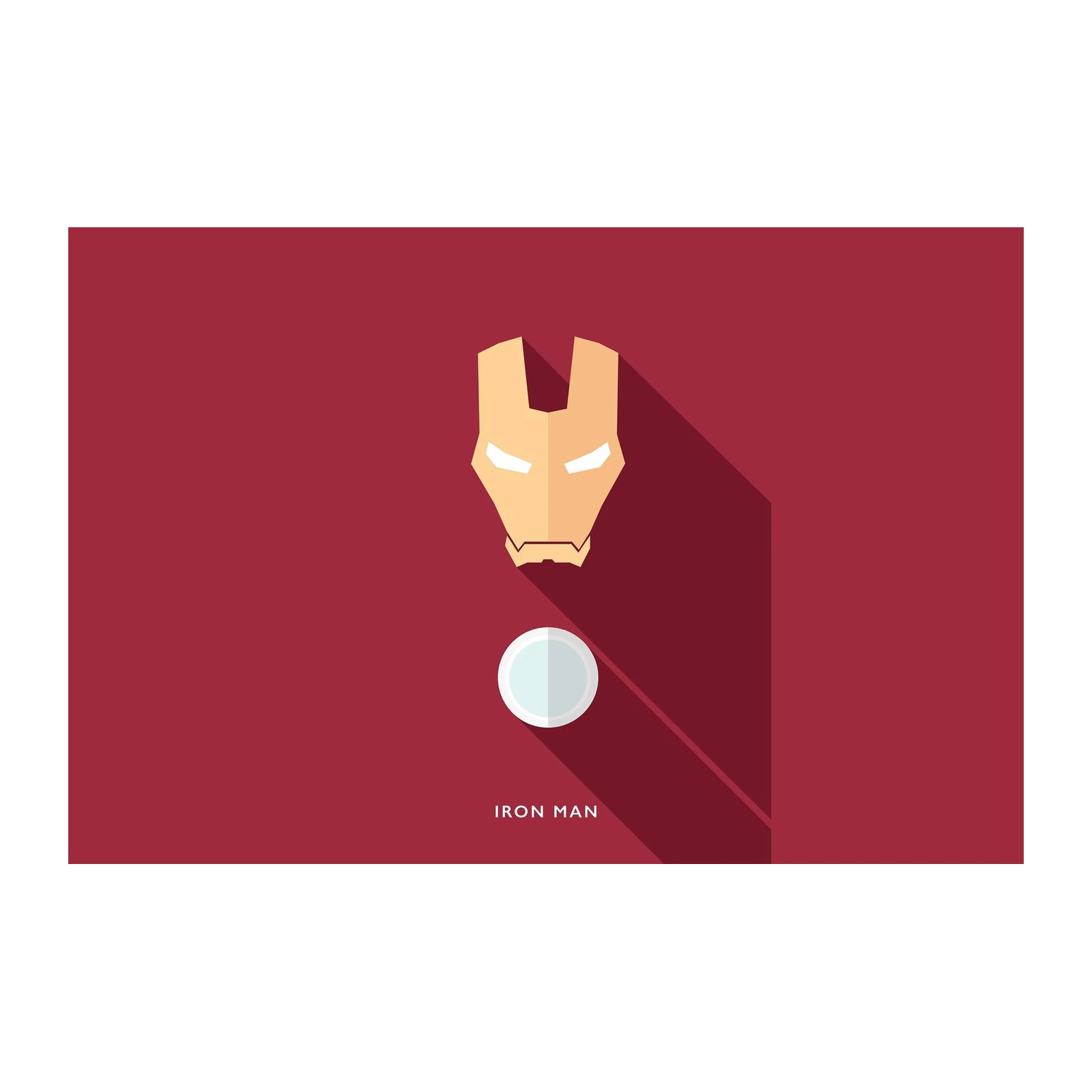 Minimalist Iron Man Mask Wall Art