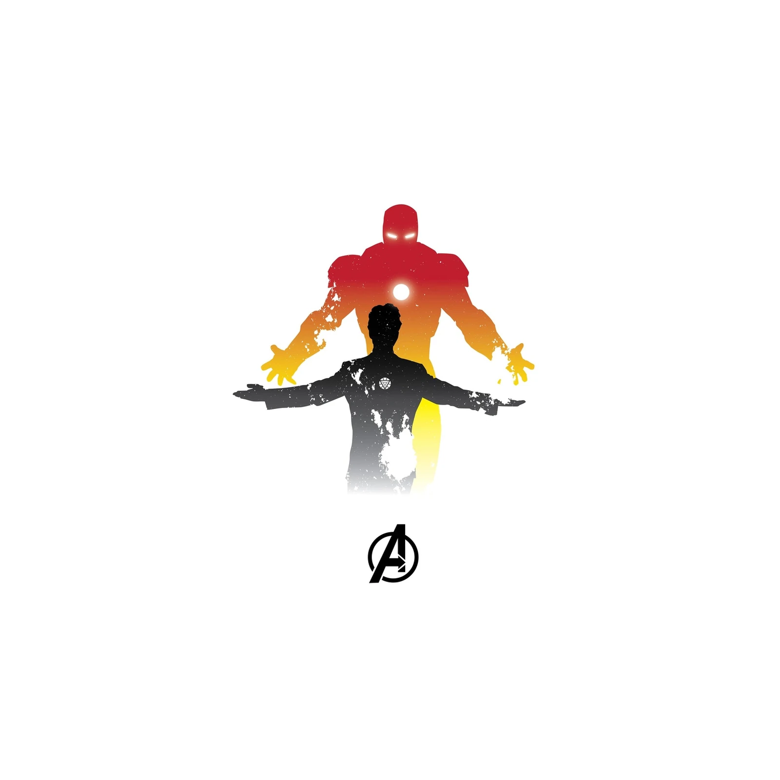Heroic Iron Man Silhouette Wall Art