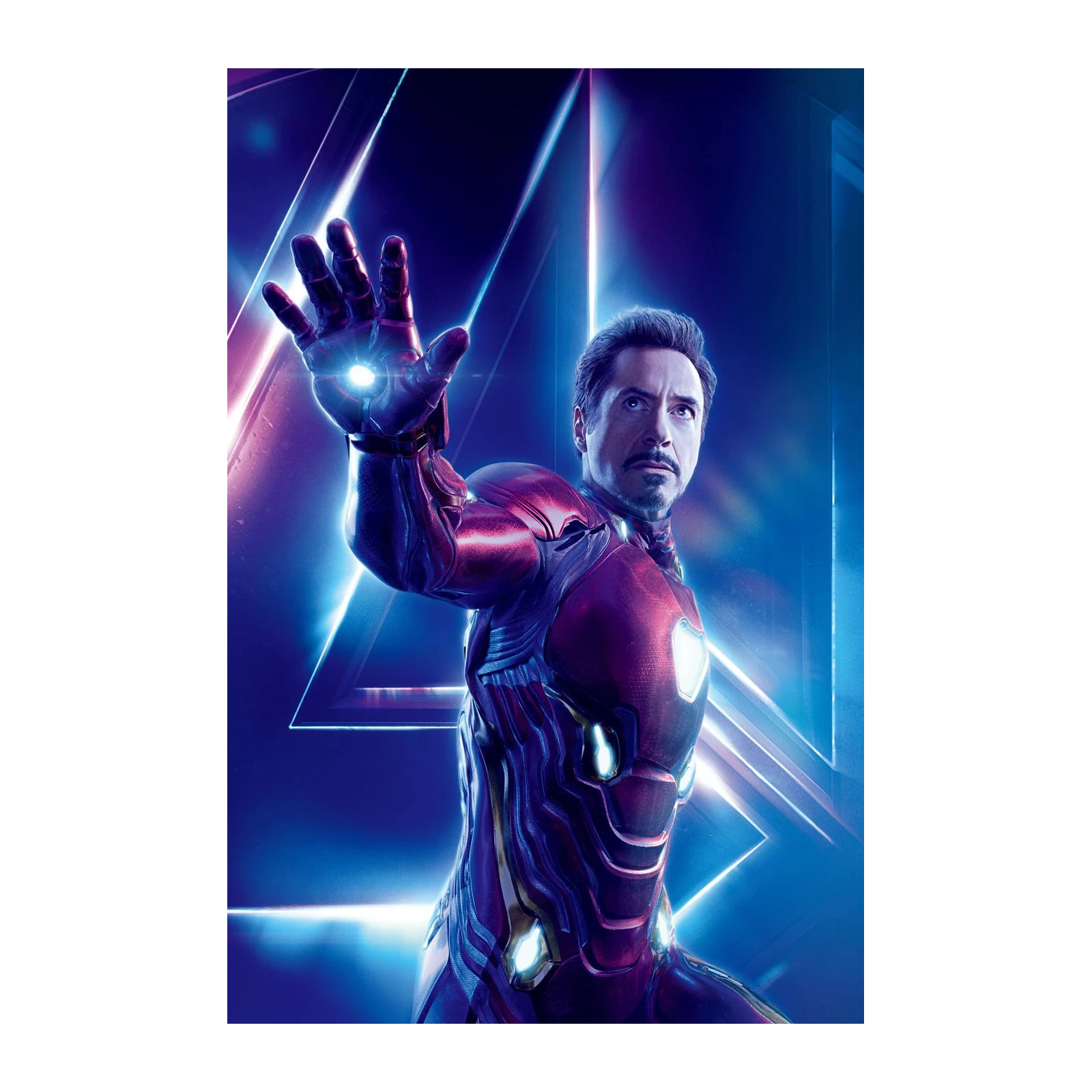 Iconic Iron Man Superhero Action Wall Art
