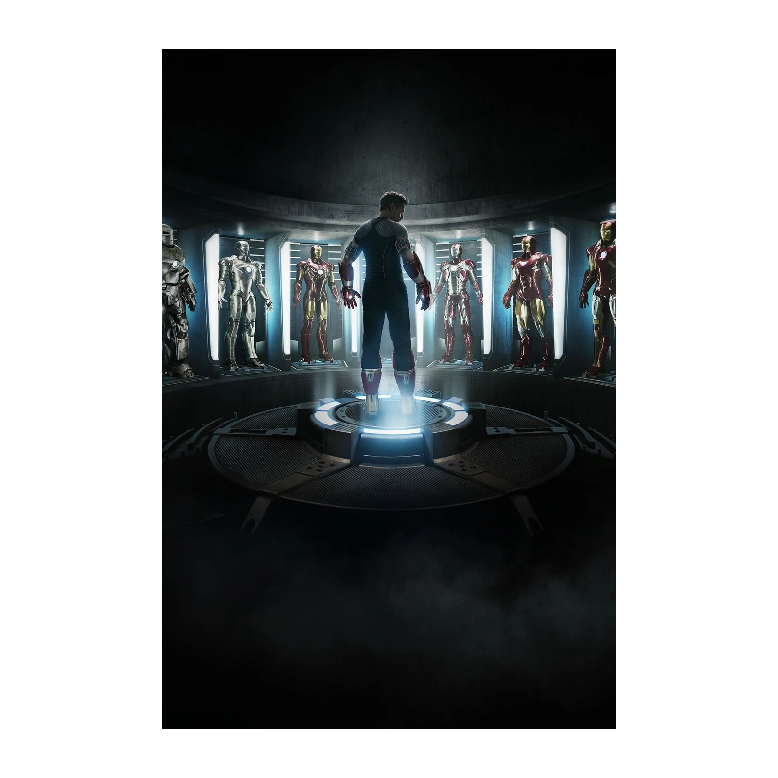 Iron Man Hall of Armor Wall Art