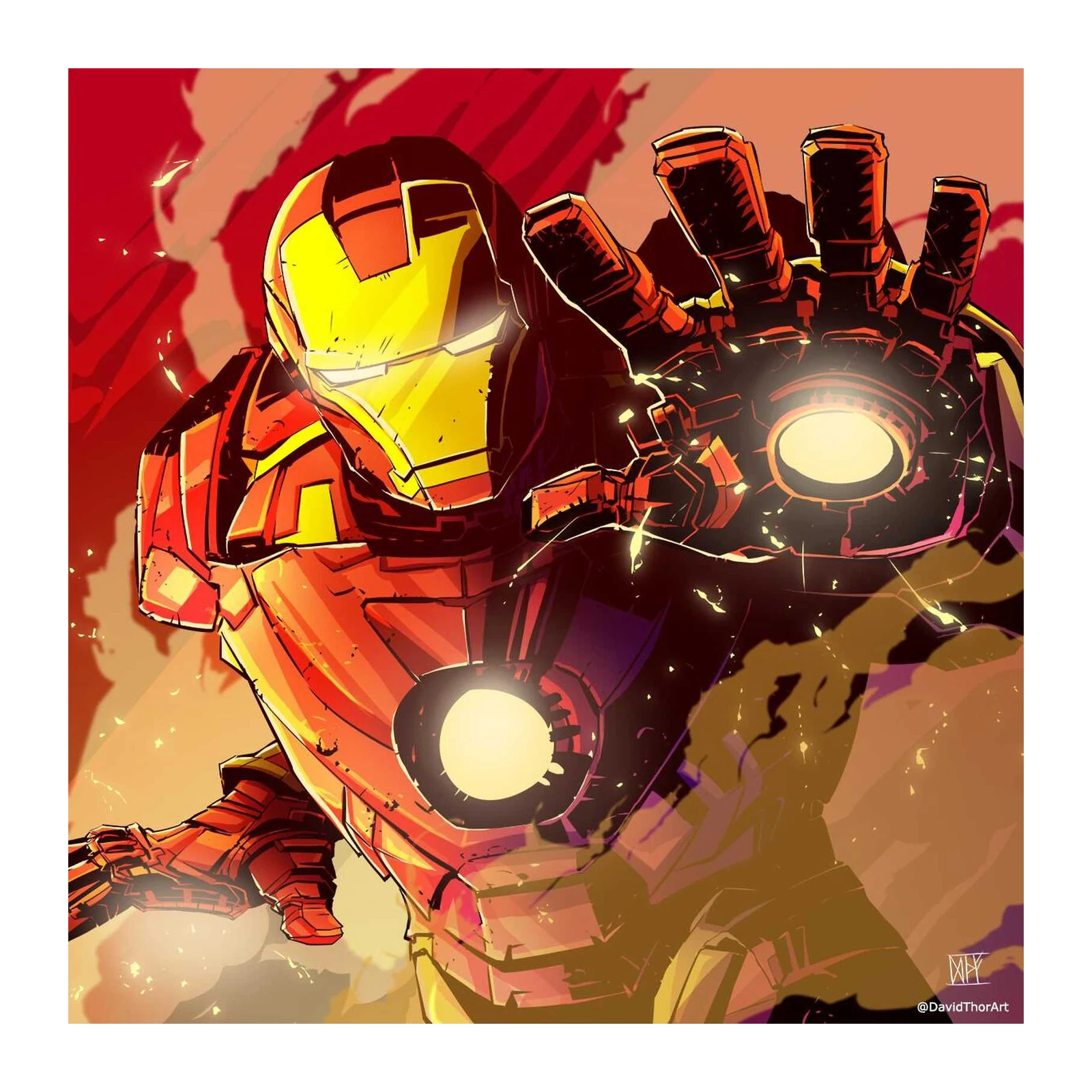 Iron Man Action Pose Wall Art Wall Art