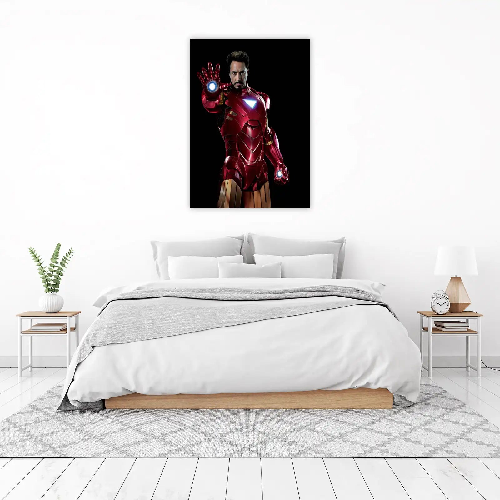 Iconic Iron Man Power Pose Wall Art
