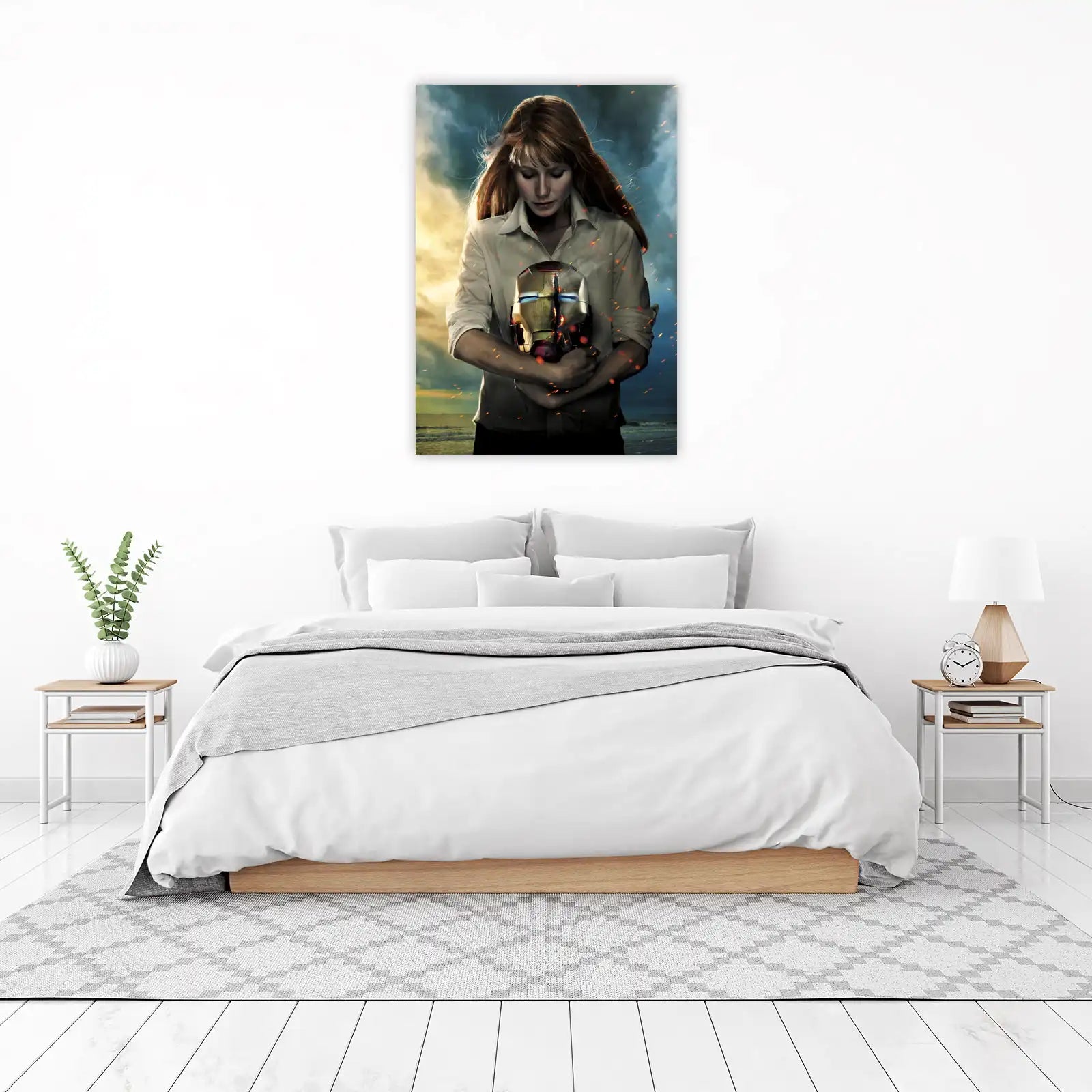 Pepper Potts & Iron Man Mask Wall Art