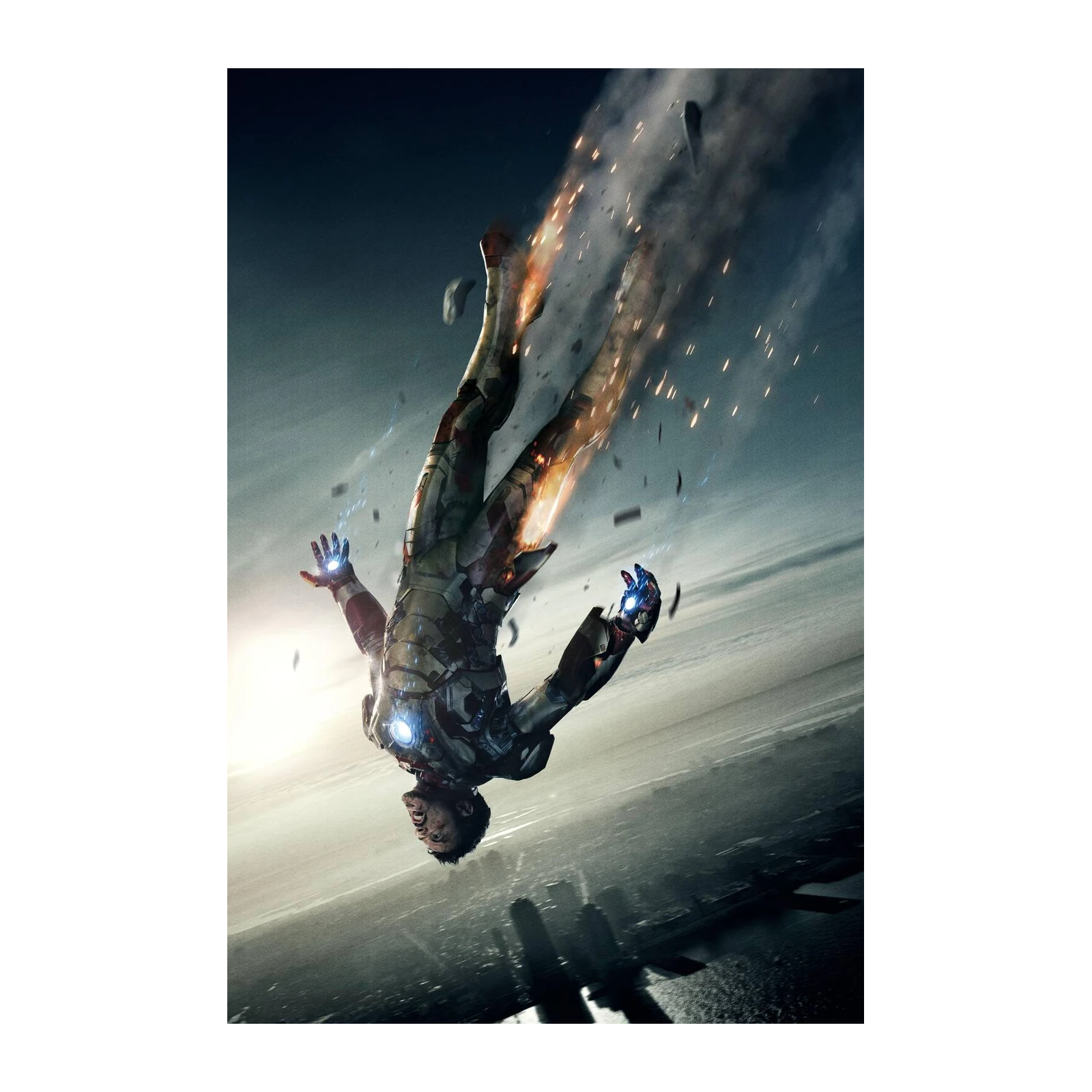 Epic Iron Man Falling Wall Art