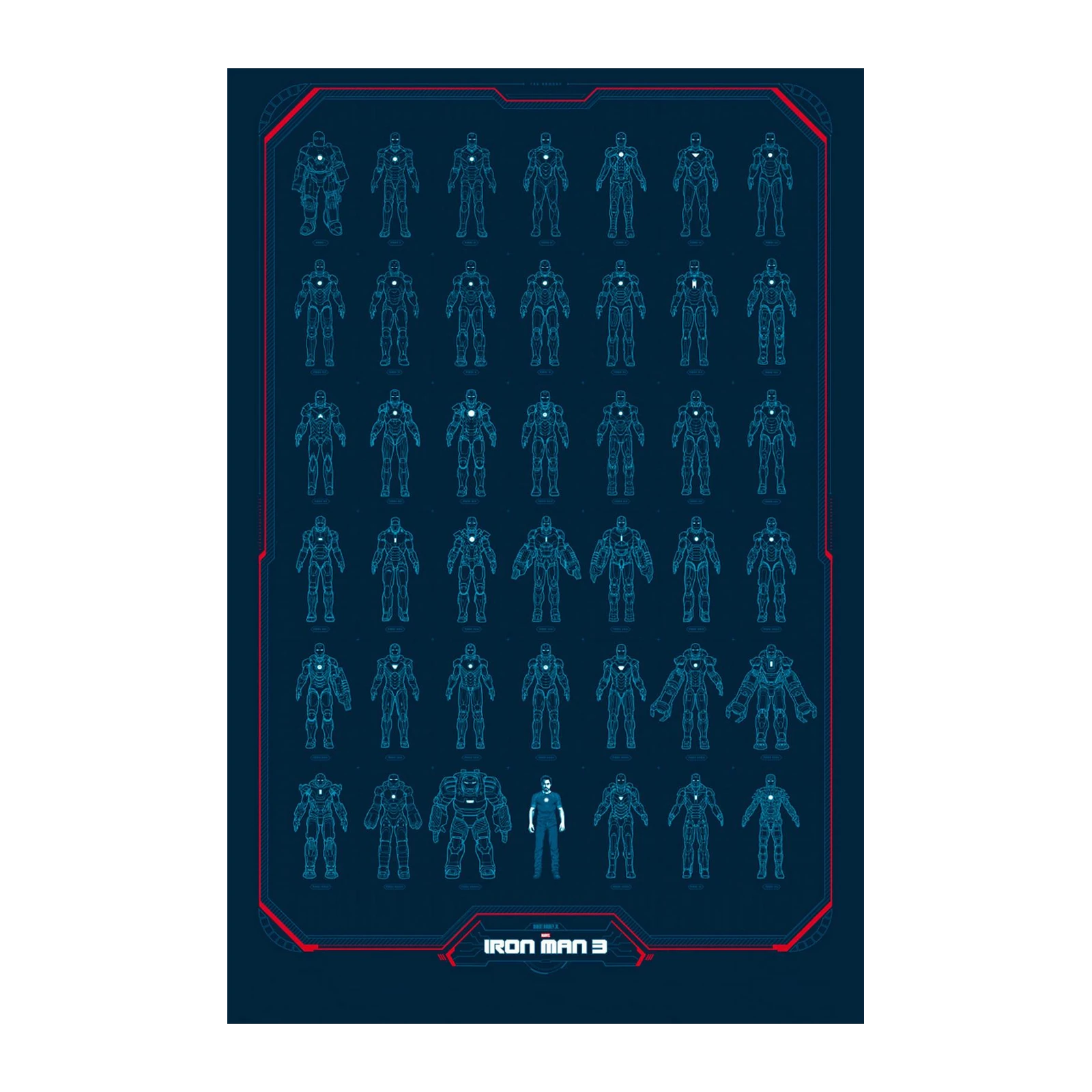 Iron Man 3 Armory Collection Wall Art