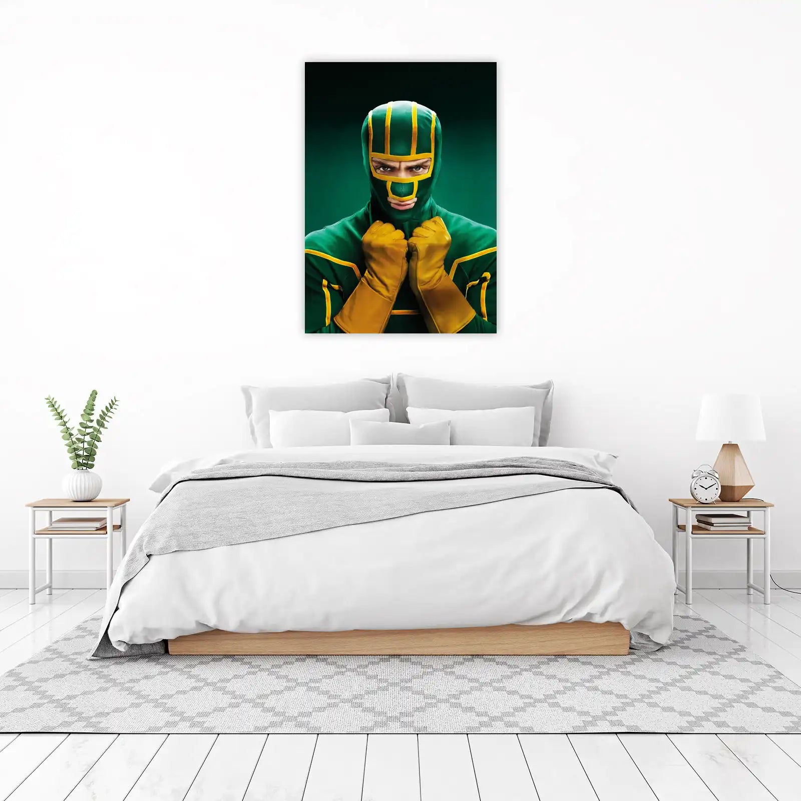 Bold Superhero Green & Yellow Wall Art