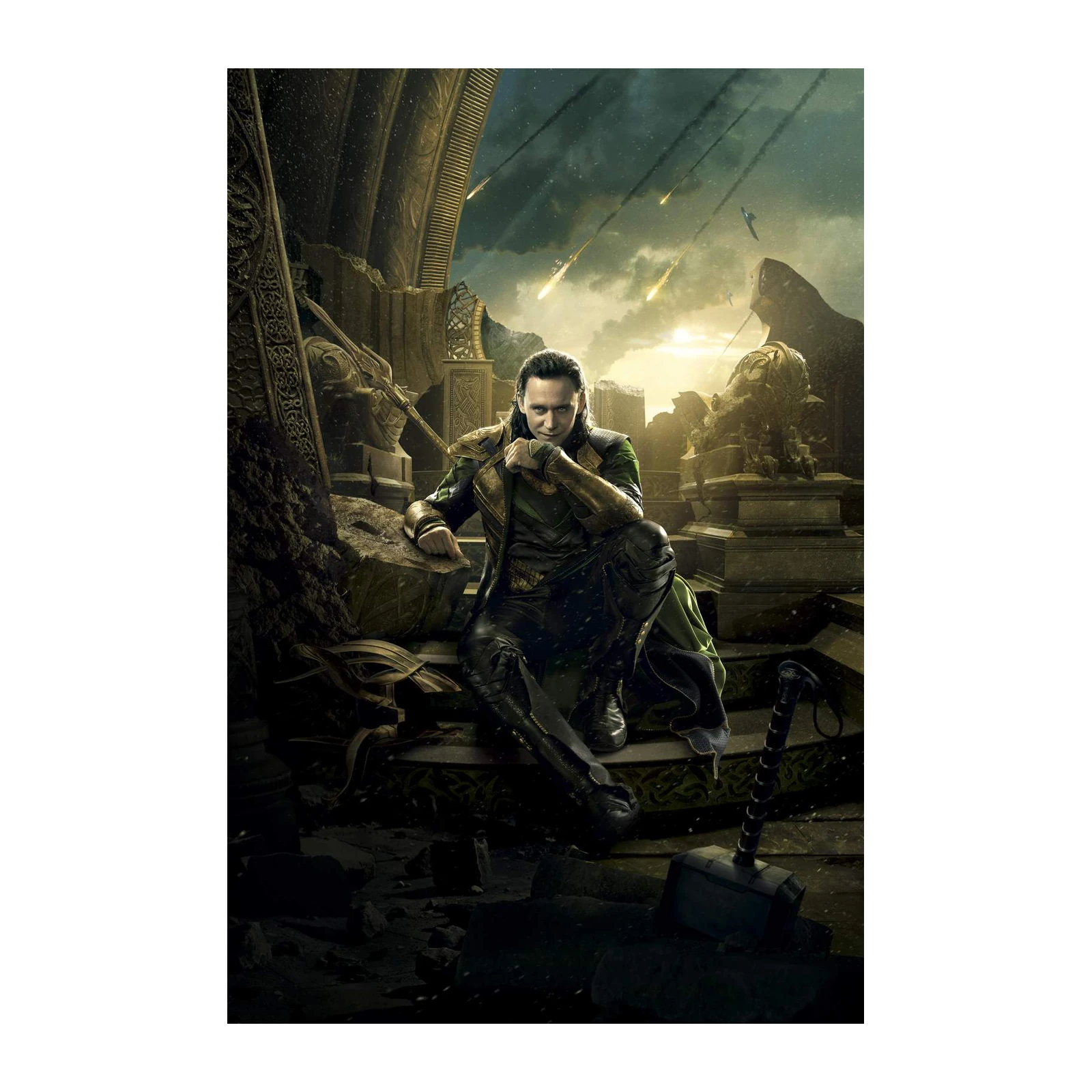 Enigmatic Loki Portrait Wall Art