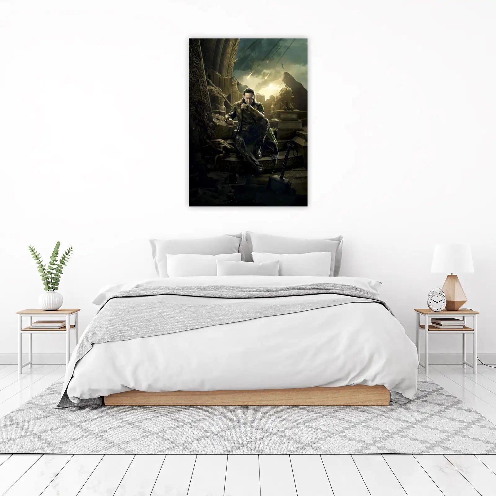 Enigmatic Loki Portrait Wall Art