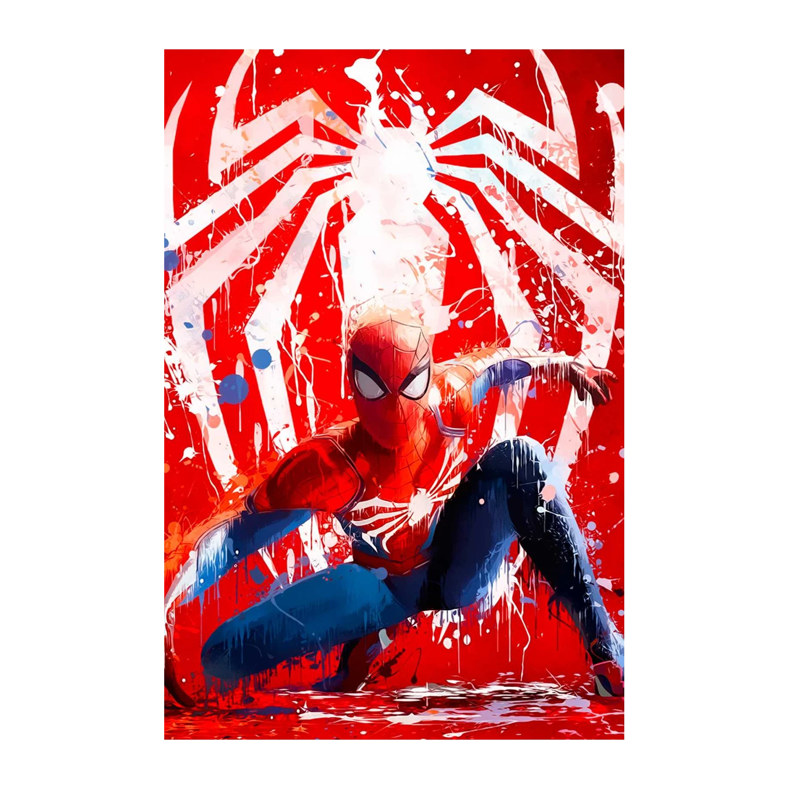 Dynamic Spiderman Action Wall Art