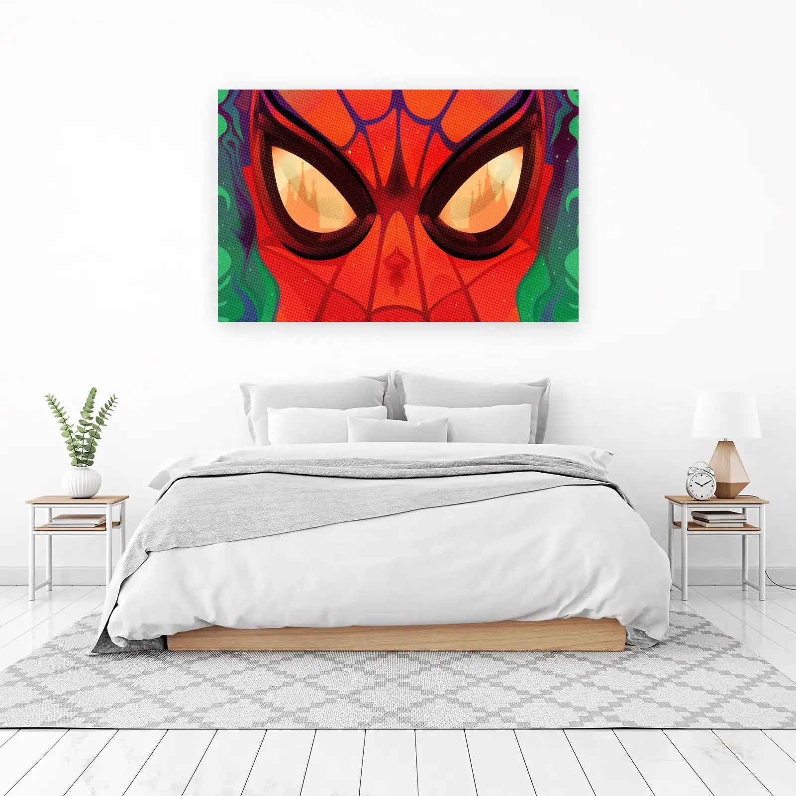 Spider-Man Halftone Pop Art Wall Art