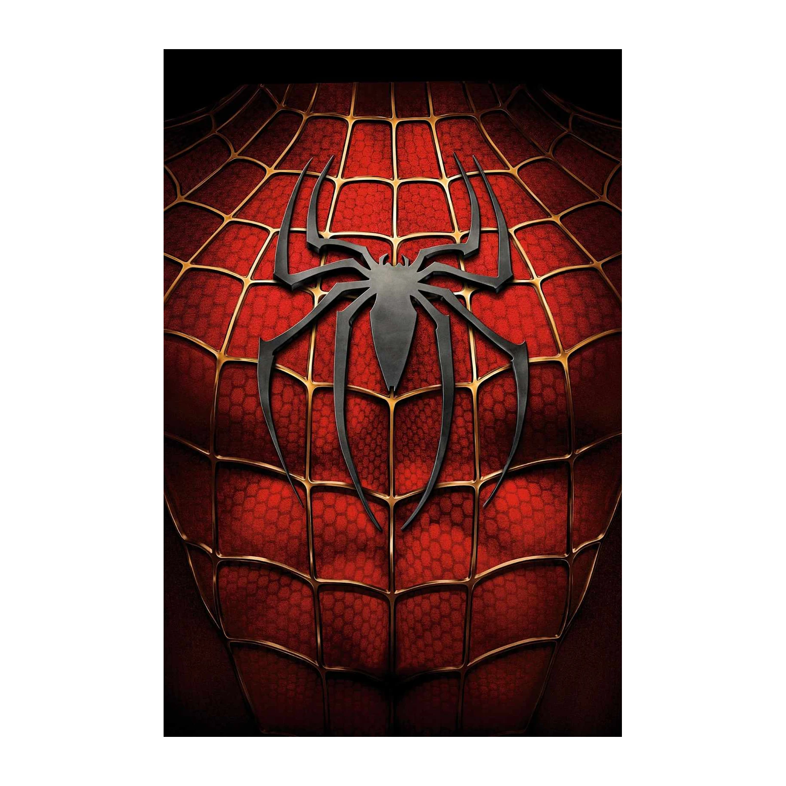 Spider-Man Emblem Red Textured Wall Art