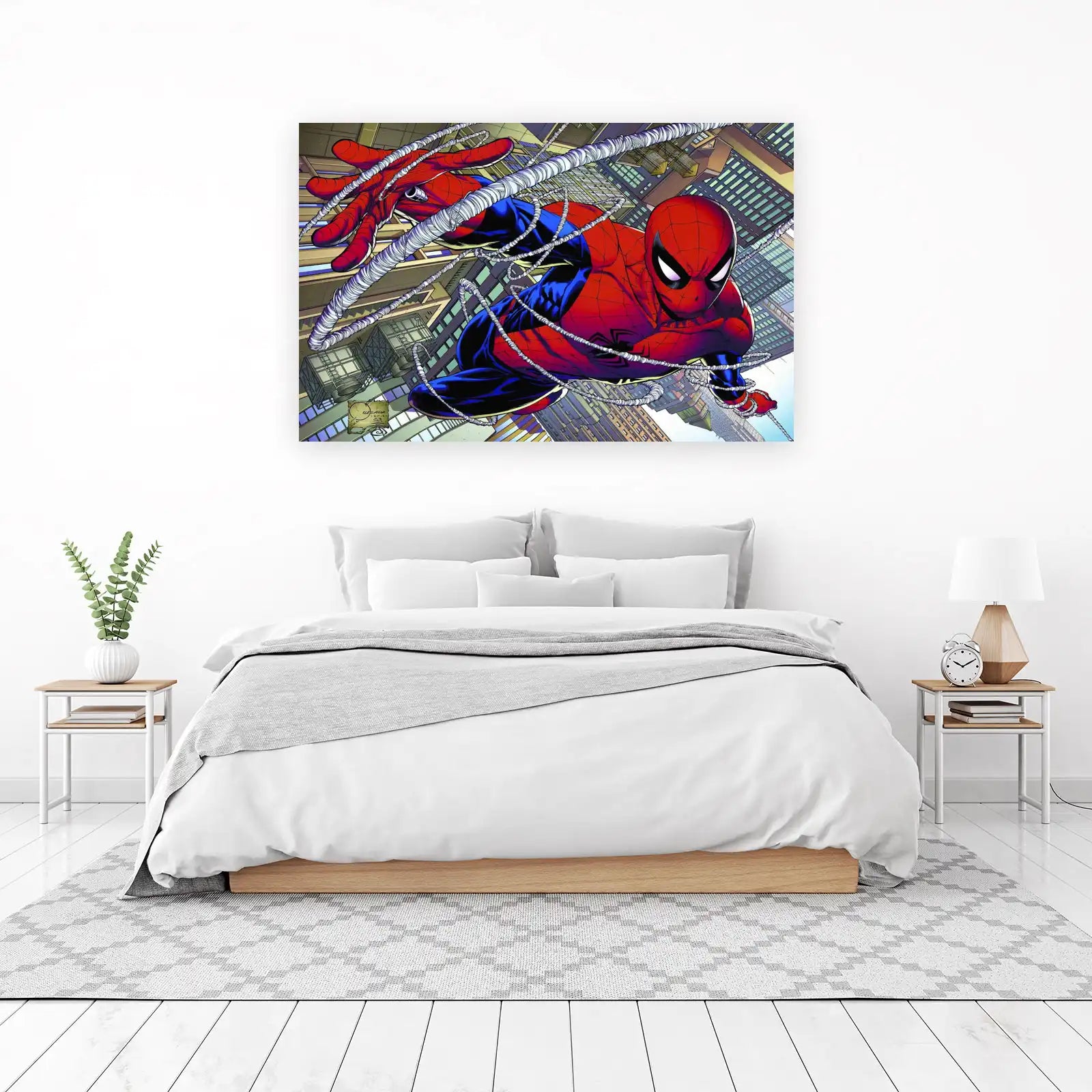 Dynamic Spider-Man Swing Wall Art