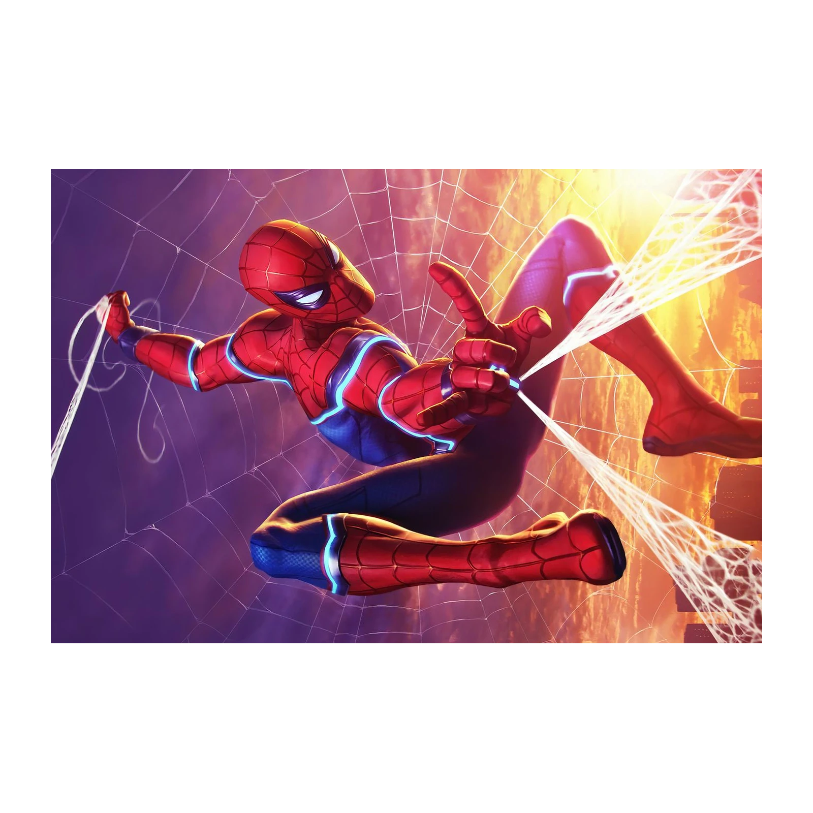 Dynamic Spidey Swing Spider-Man Wall Art
