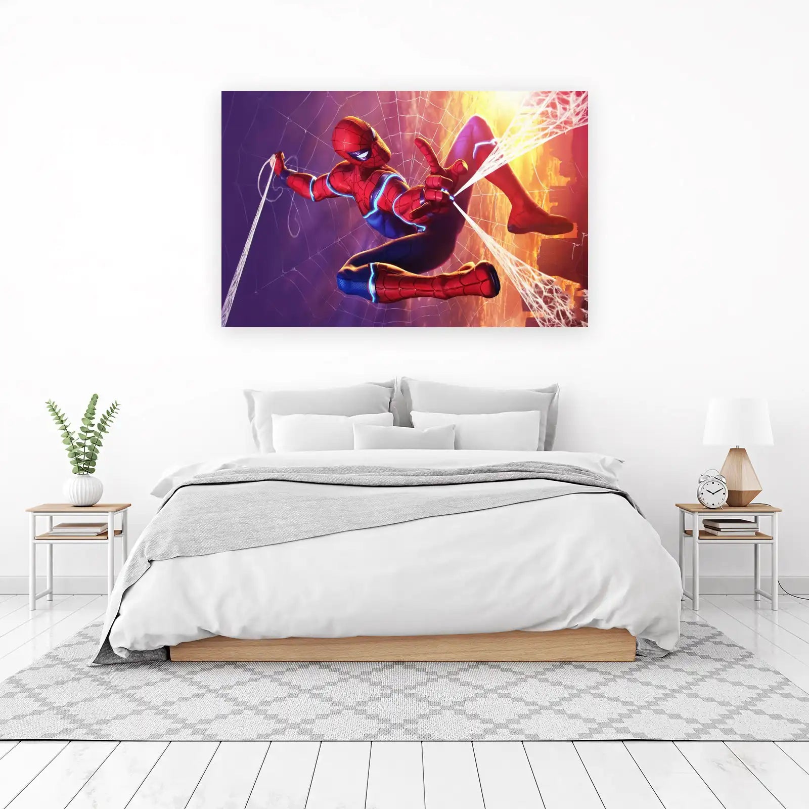 Dynamic Spidey Swing Spider-Man Wall Art