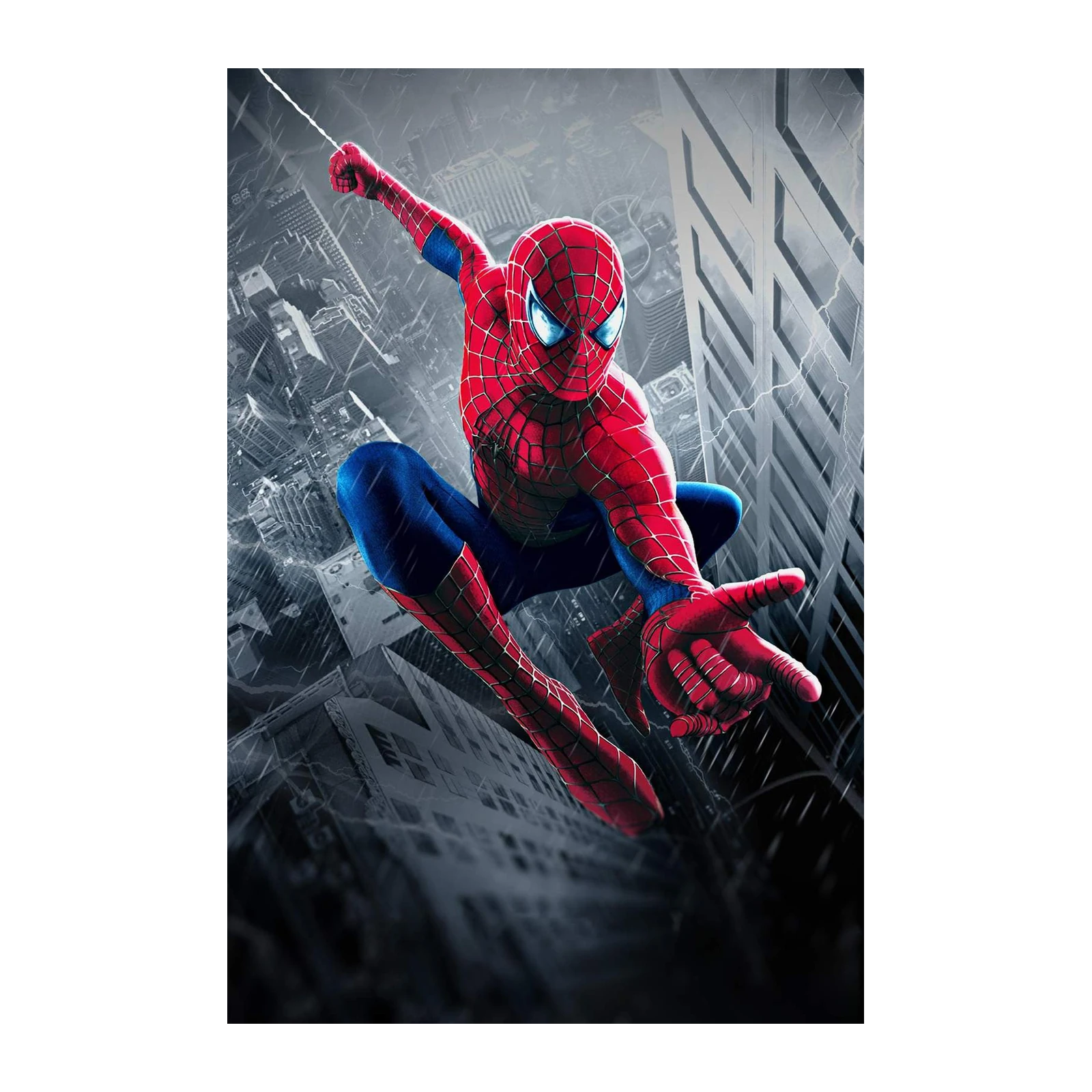 Dynamic Spider-Man City Swing Wall Art