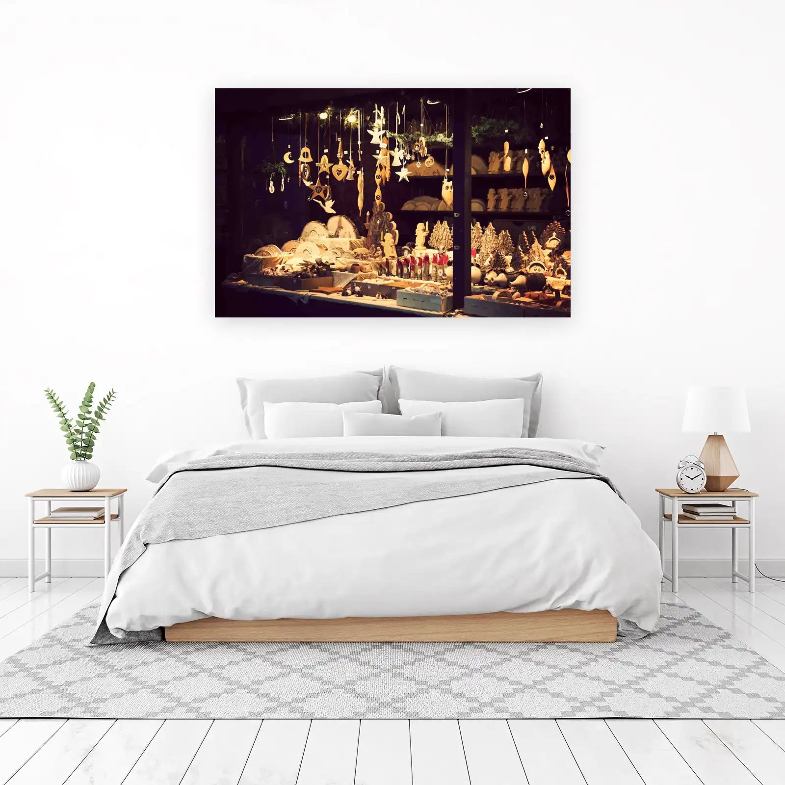 Magical Wooden Christmas Ornaments Wall Art