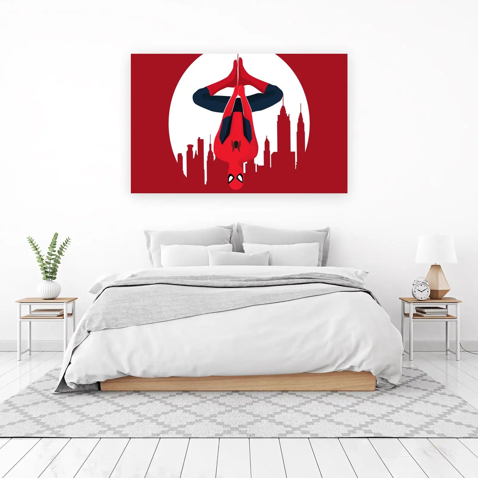 Spiderman Swinging NYC Wall Art