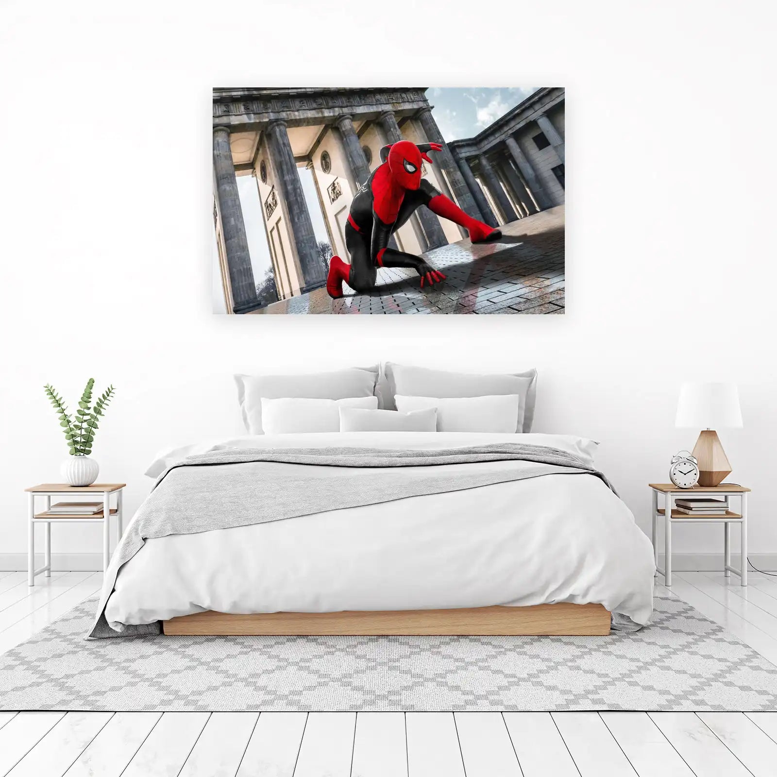 Epic Spider-Man Action Scene Wall Art