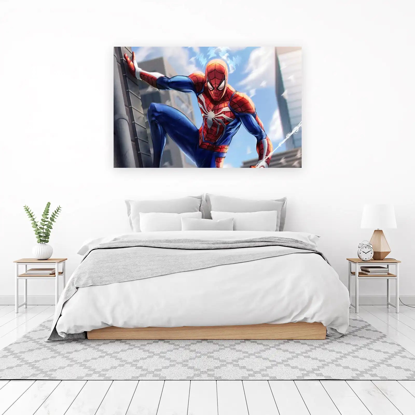 Dynamic Spiderman Wall Crawler Wall Art