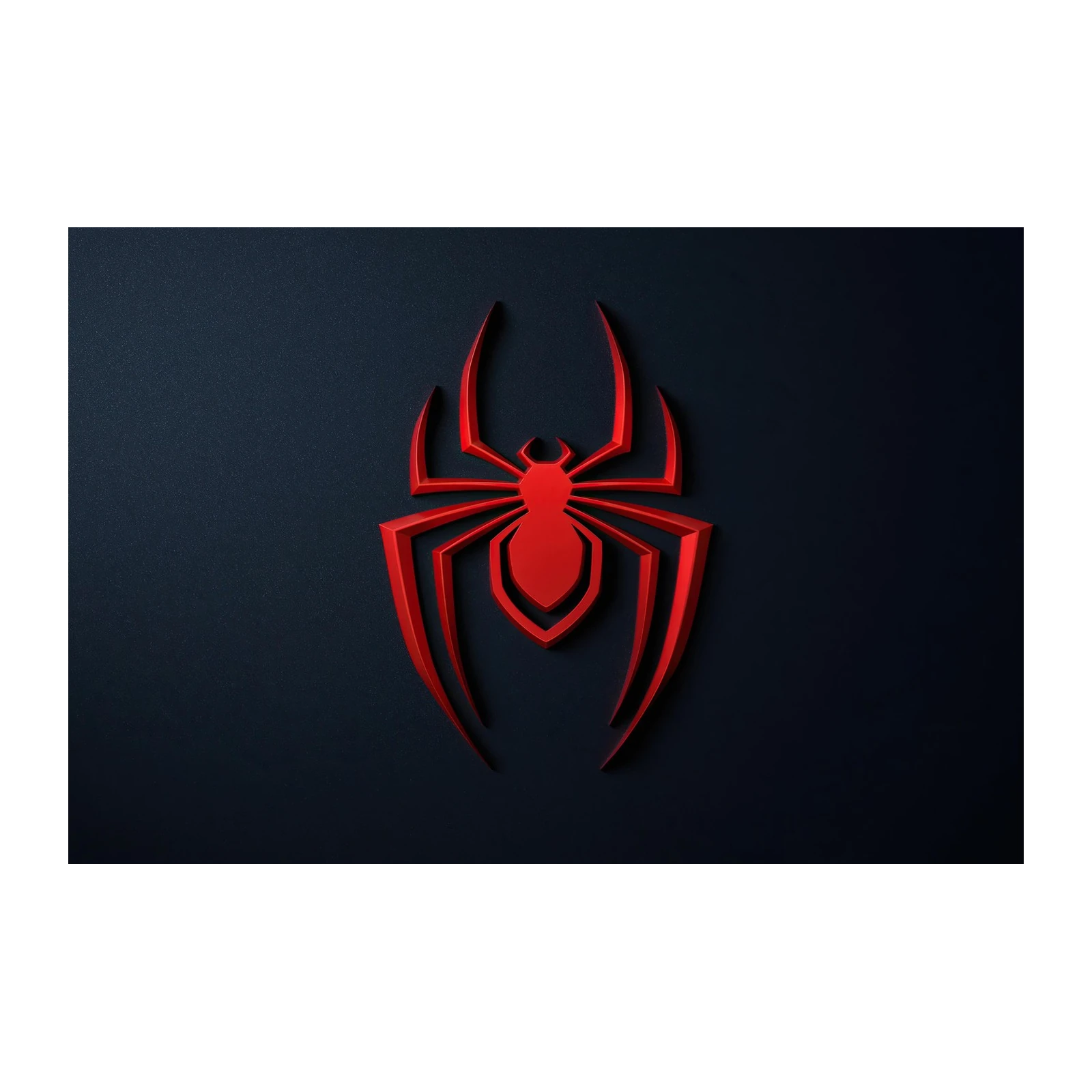 Bold Red Spider Logo Modern Wall Art