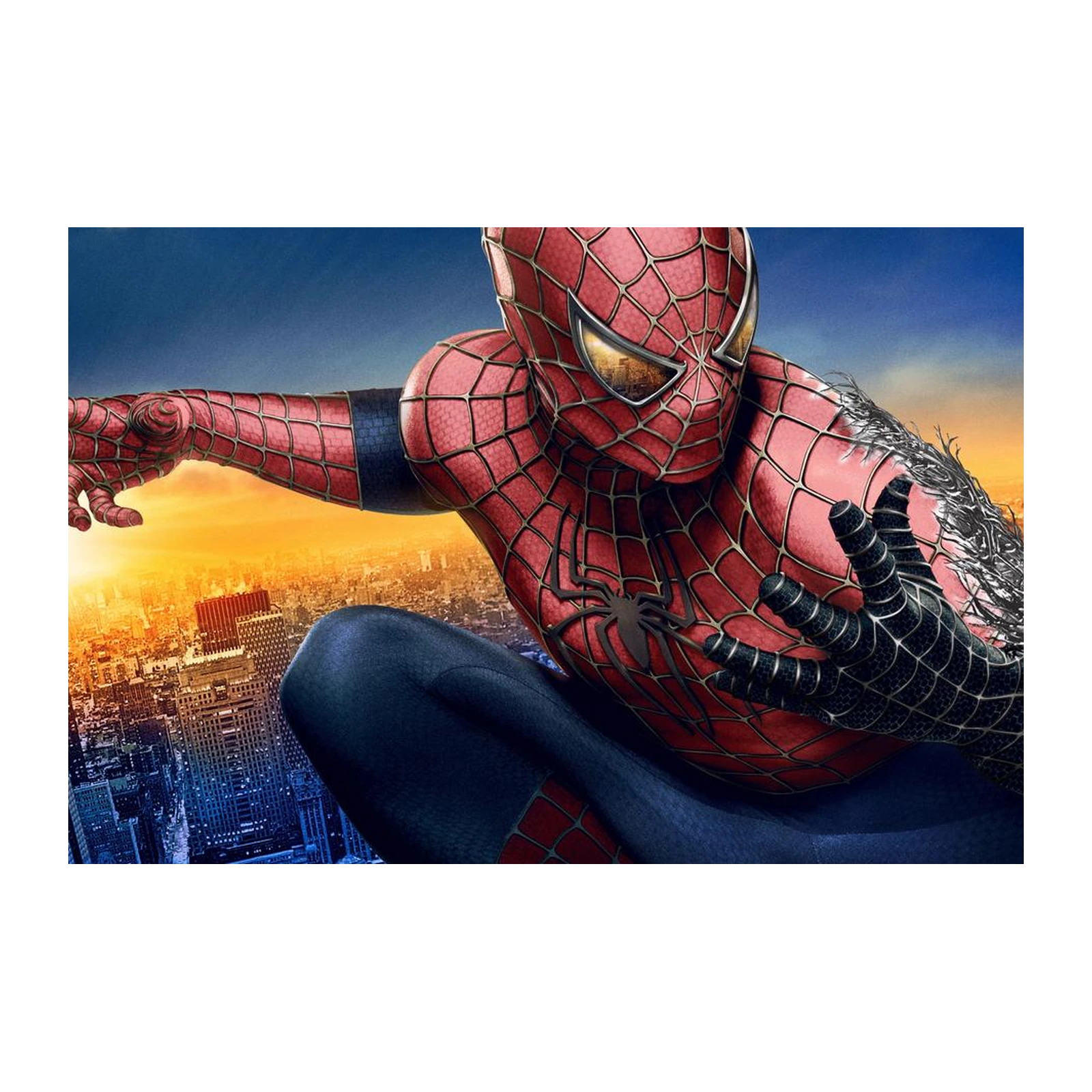 Spider-Man Cityscape Dynamic Action Wall Art