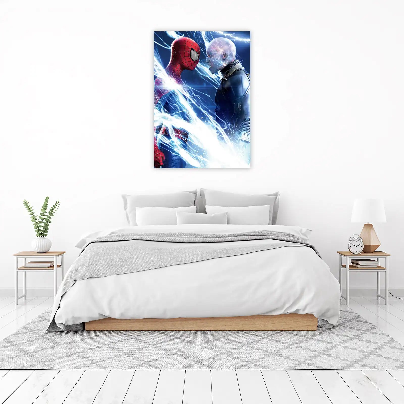 Spiderman vs Electro Epic Clash Wall Art