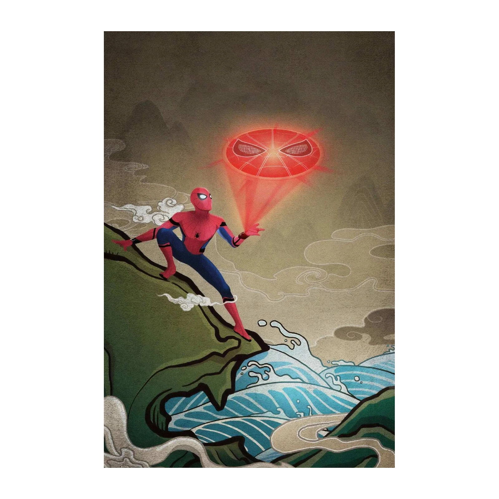 Spider-Man Oriental Art Wall Art