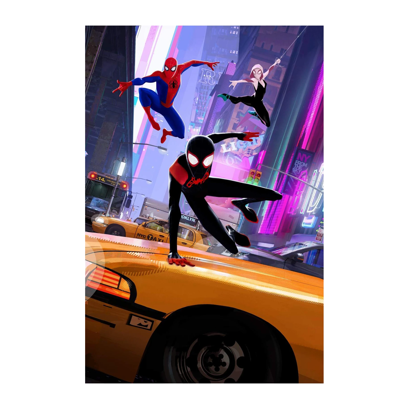 Spider-Verse Action Trio Wall Art