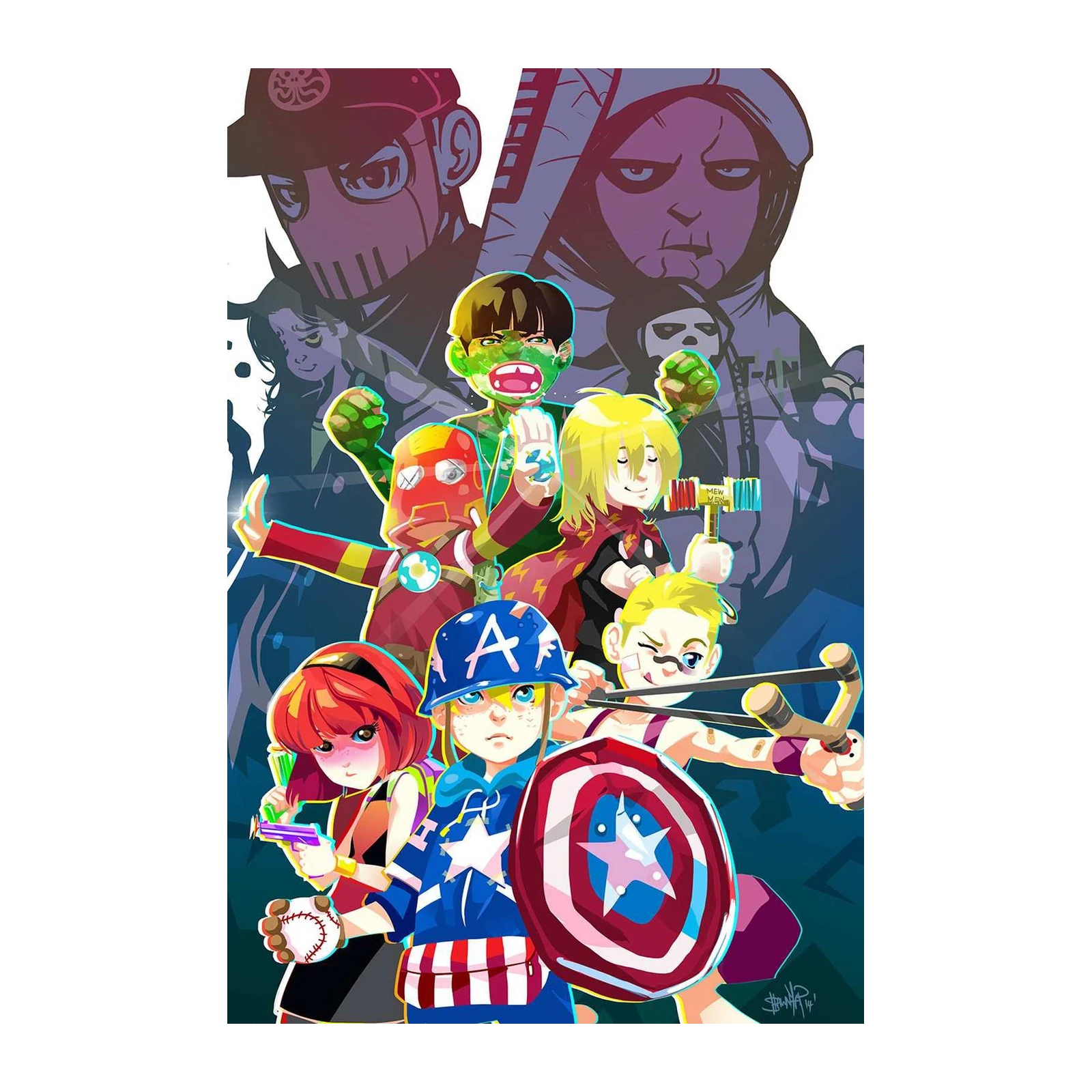 Superhero Squad Fan Art Wall Art