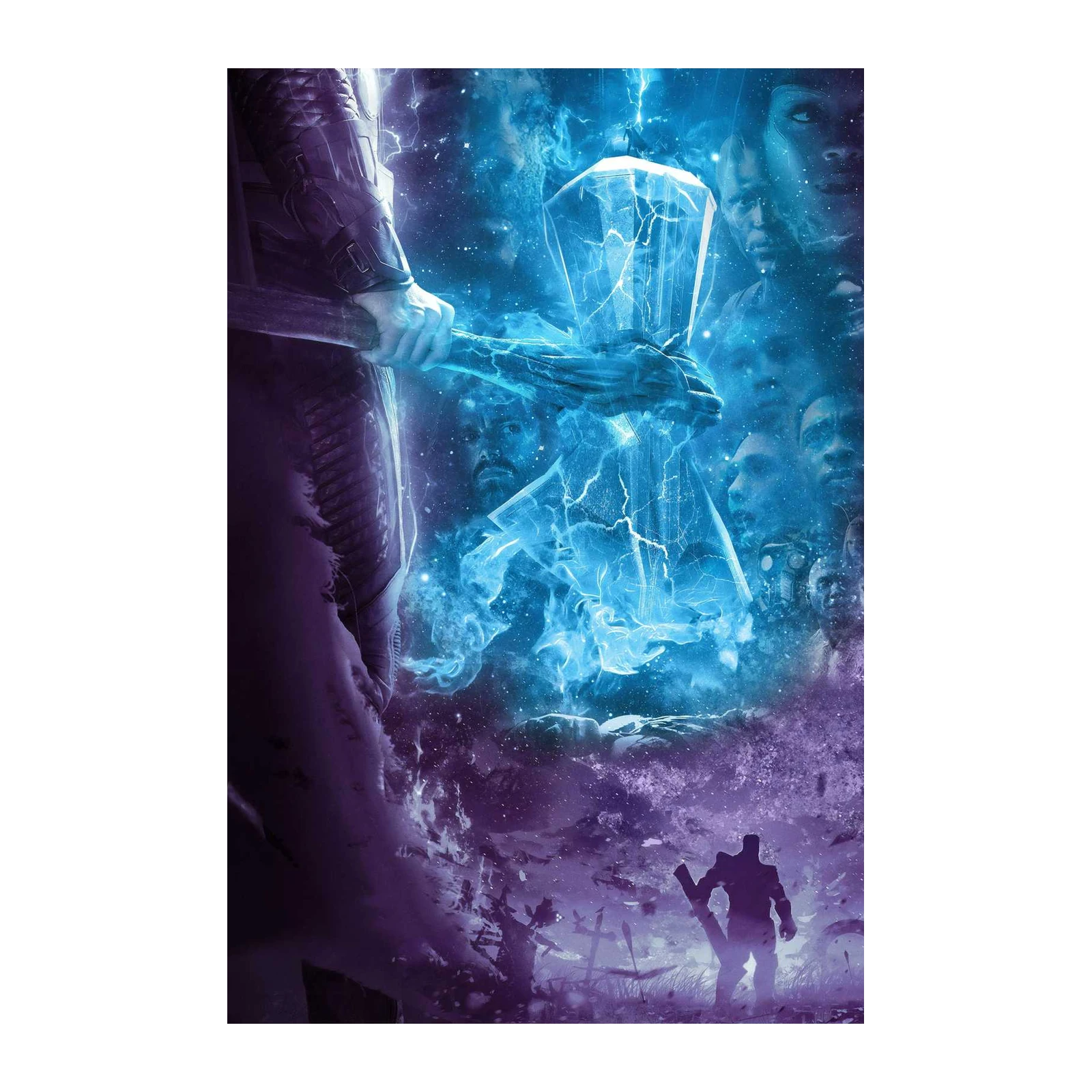 Epic Thor's Mjolnir Aura Wall Art