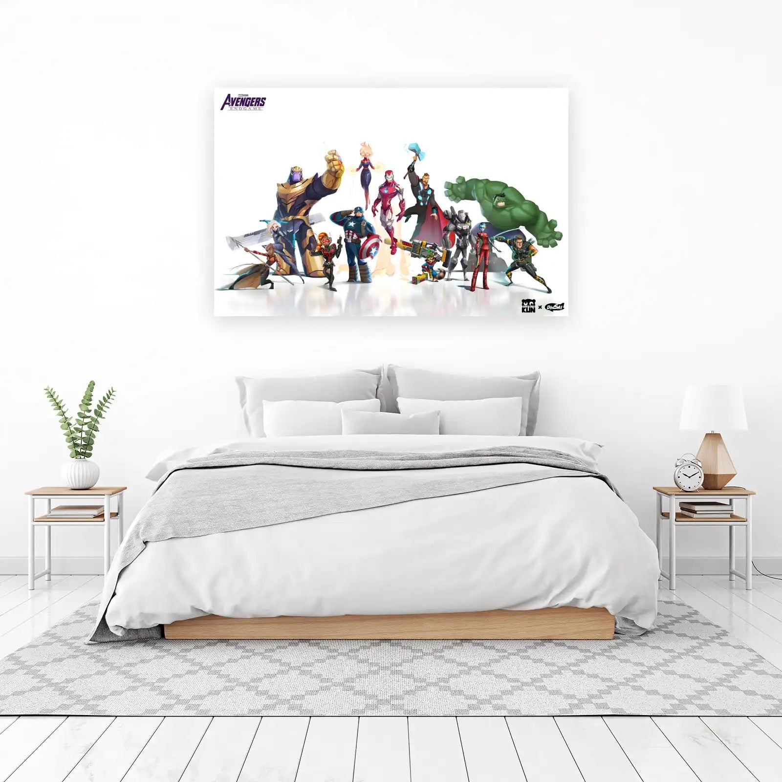 Avengers Endgame Heroes Dynamic Pose Wall Art