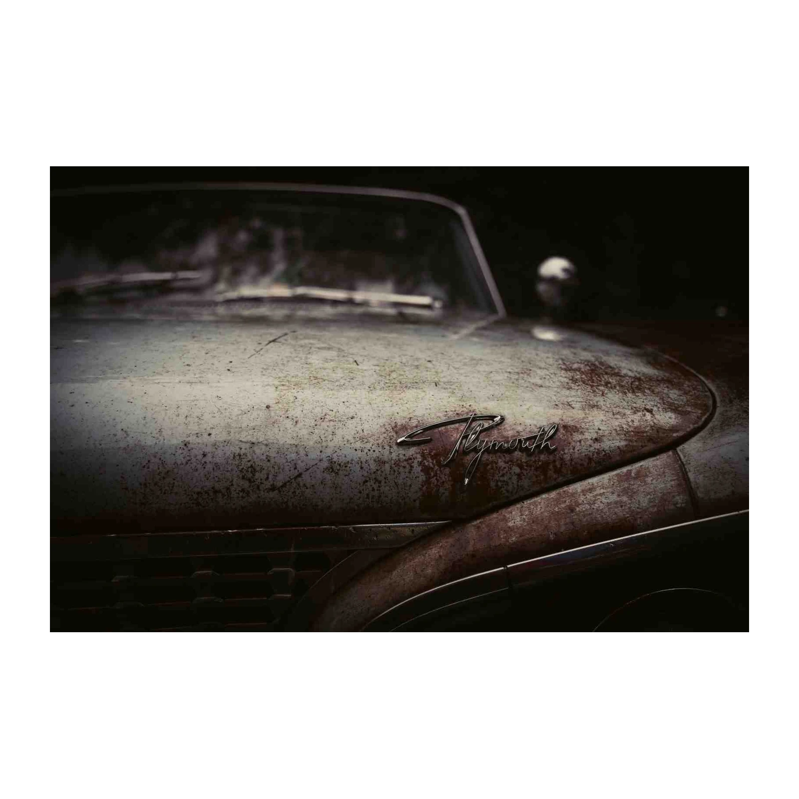 Vintage Plymouth Hood Emblem Wall Art