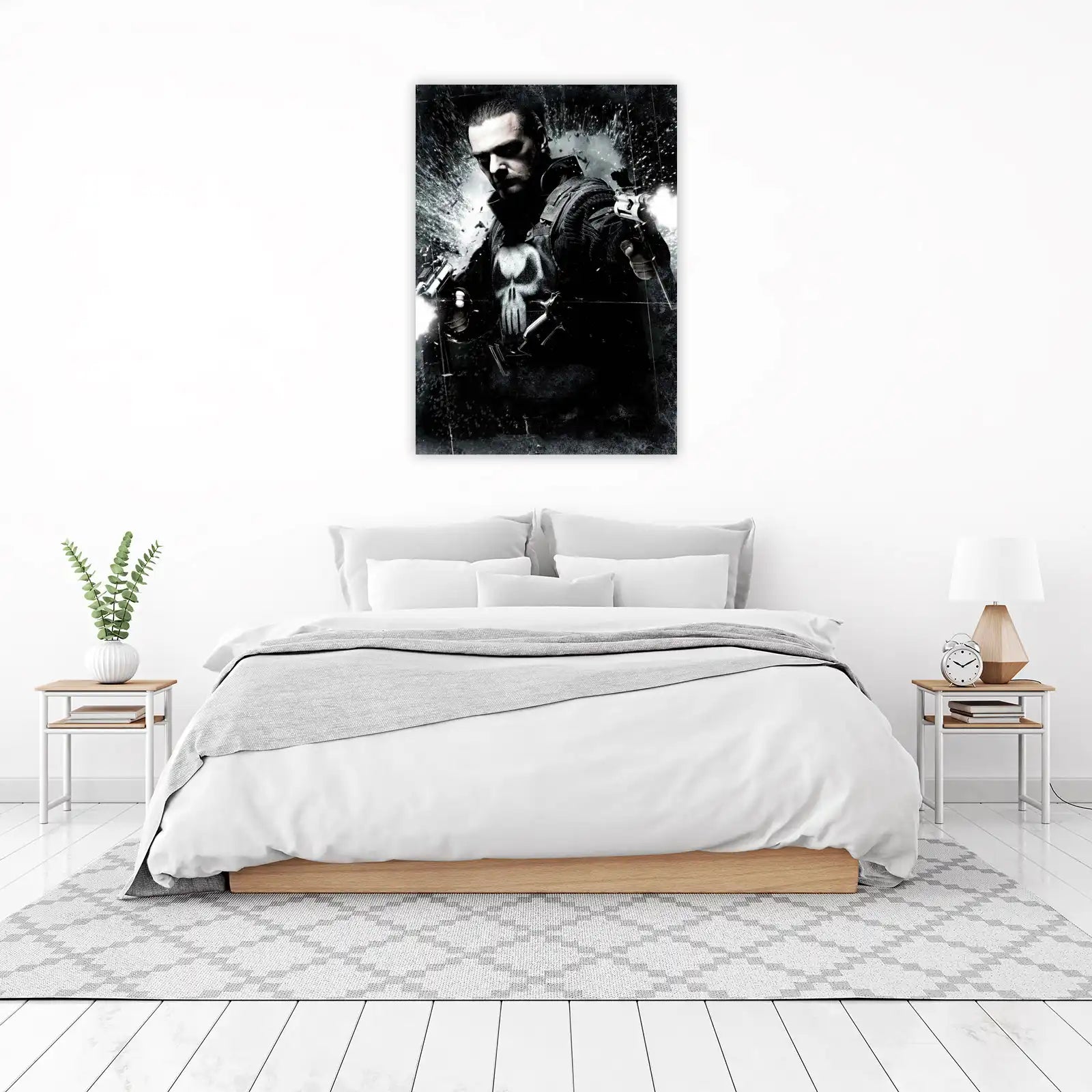 Punisher Skull Action Wall Art