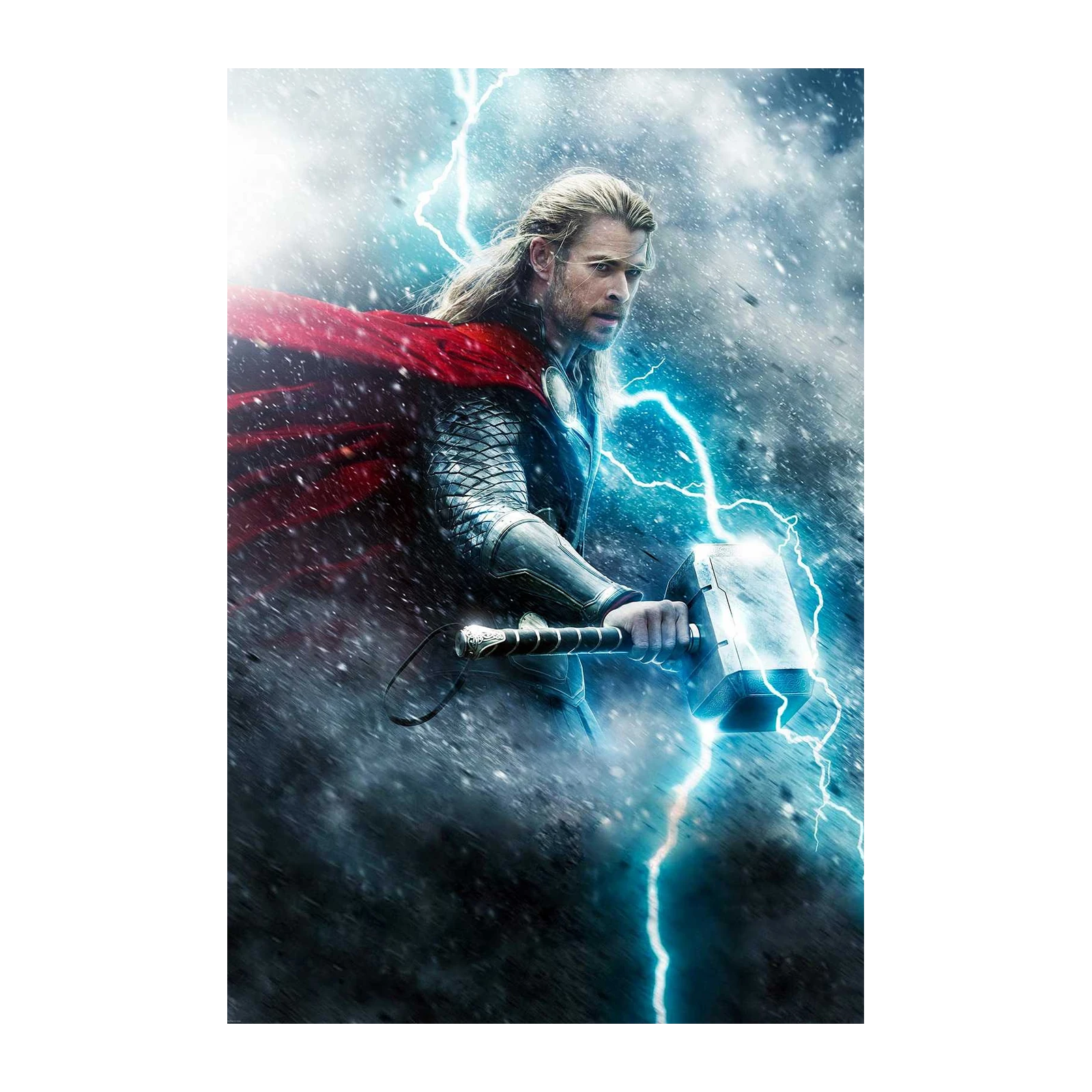 Thor Lightning Hammer Wall Art