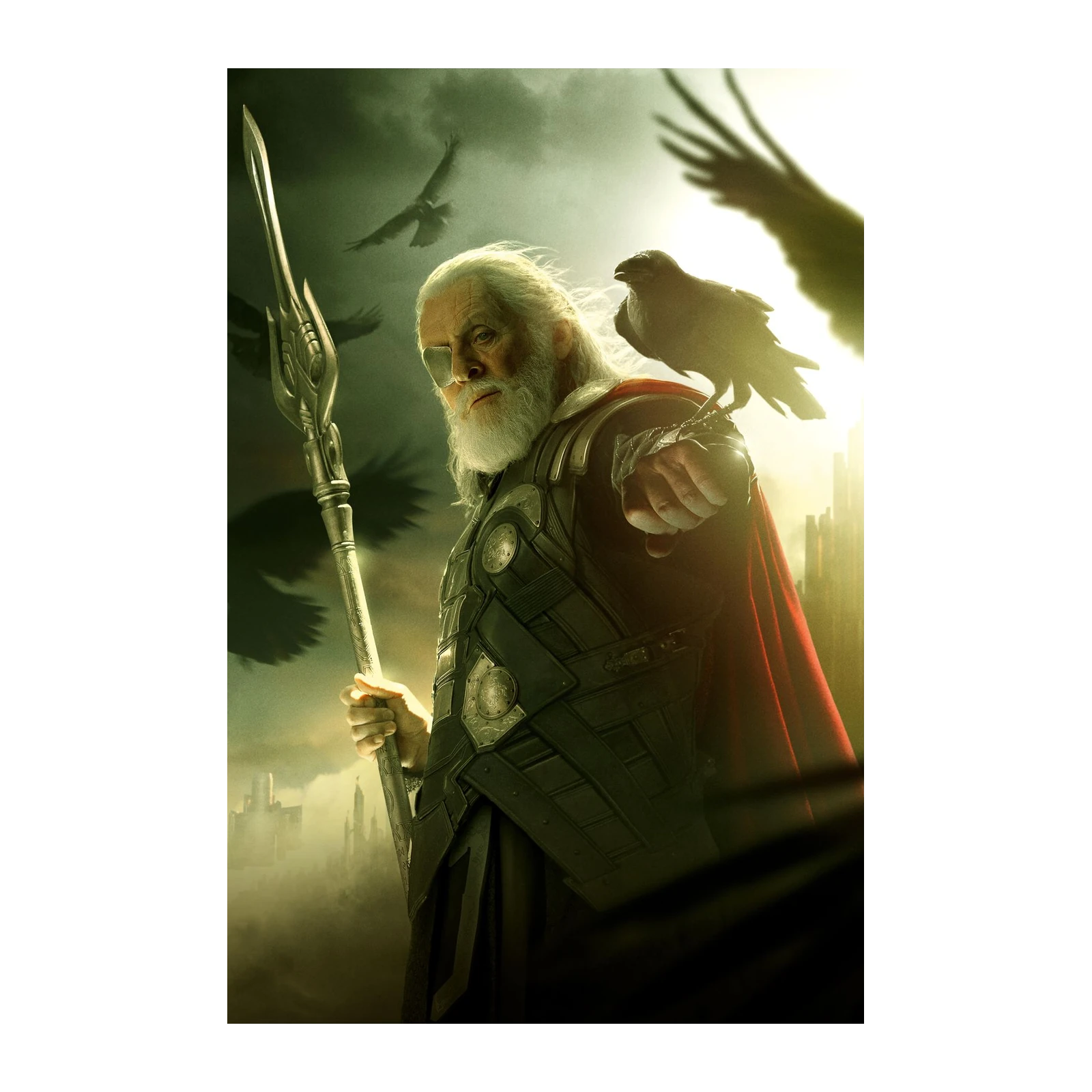 Odin The Allfather Raven Wall Art